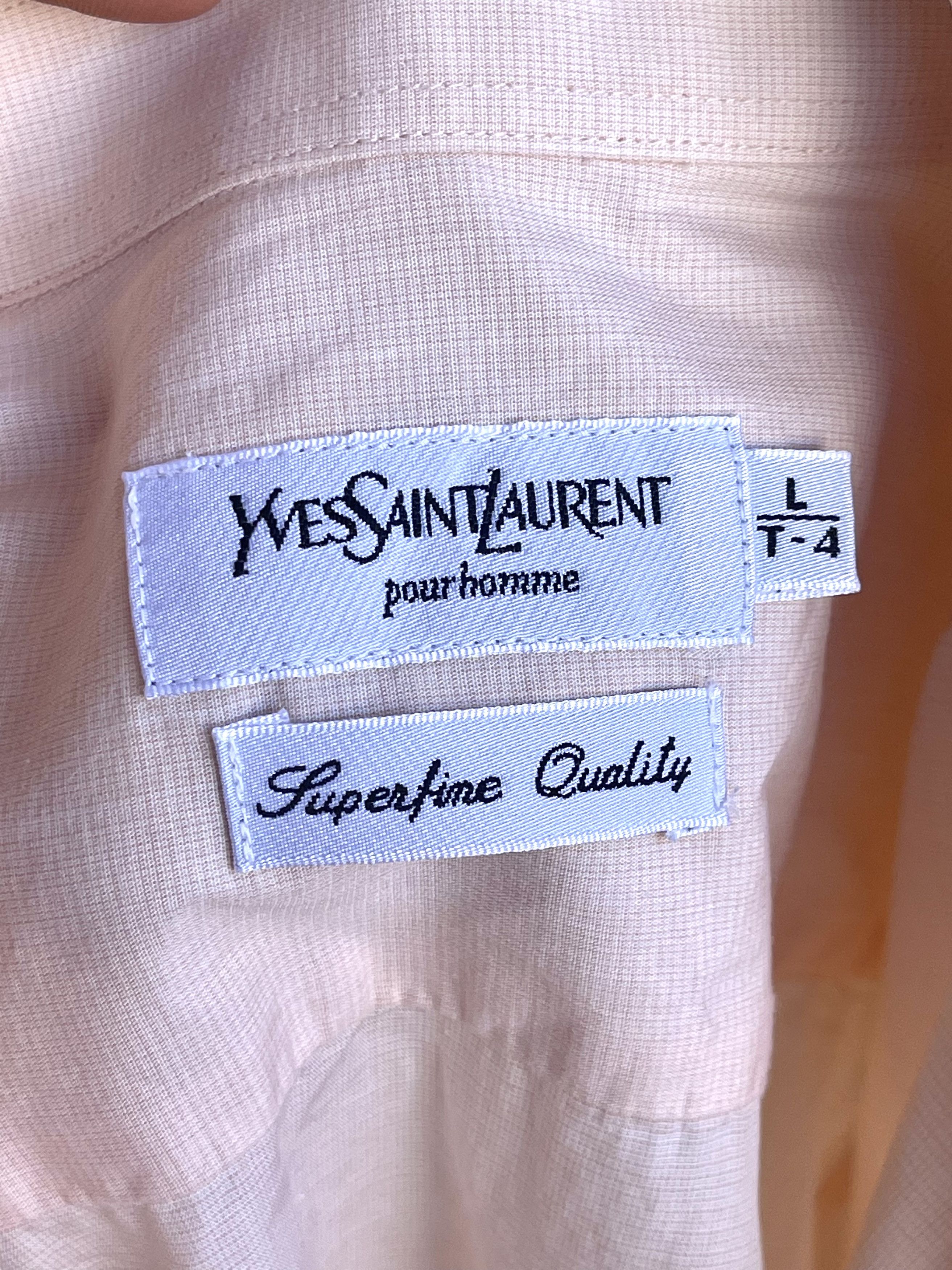 Yves Saint Laurent 🔥 Ysl Yves Saint Laurent shirt short sleeve tshirt size L Size US L / EU 52-54 / 3 - 7 Thumbnail