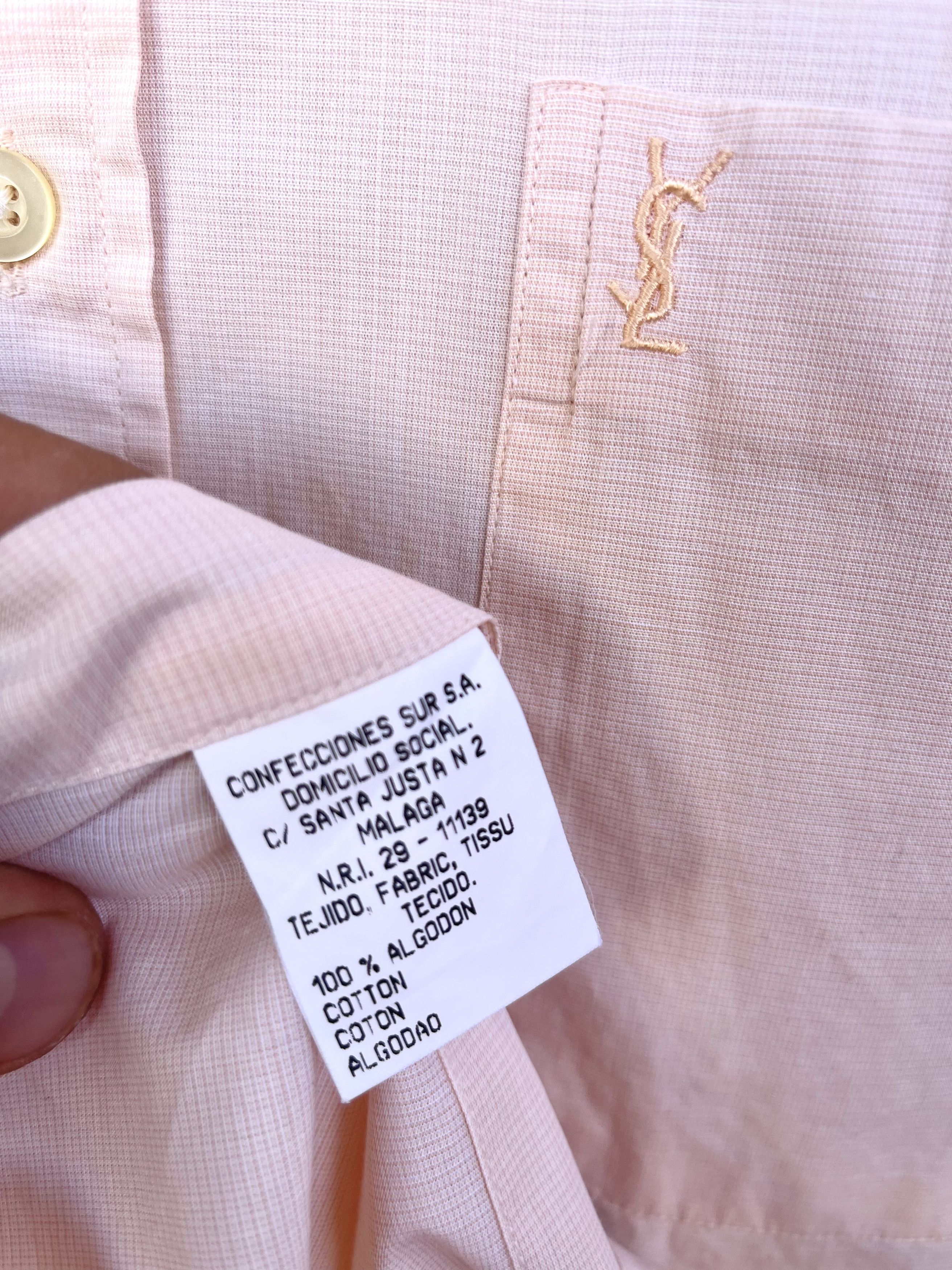 Yves Saint Laurent 🔥 Ysl Yves Saint Laurent shirt short sleeve tshirt size L Size US L / EU 52-54 / 3 - 6 Thumbnail