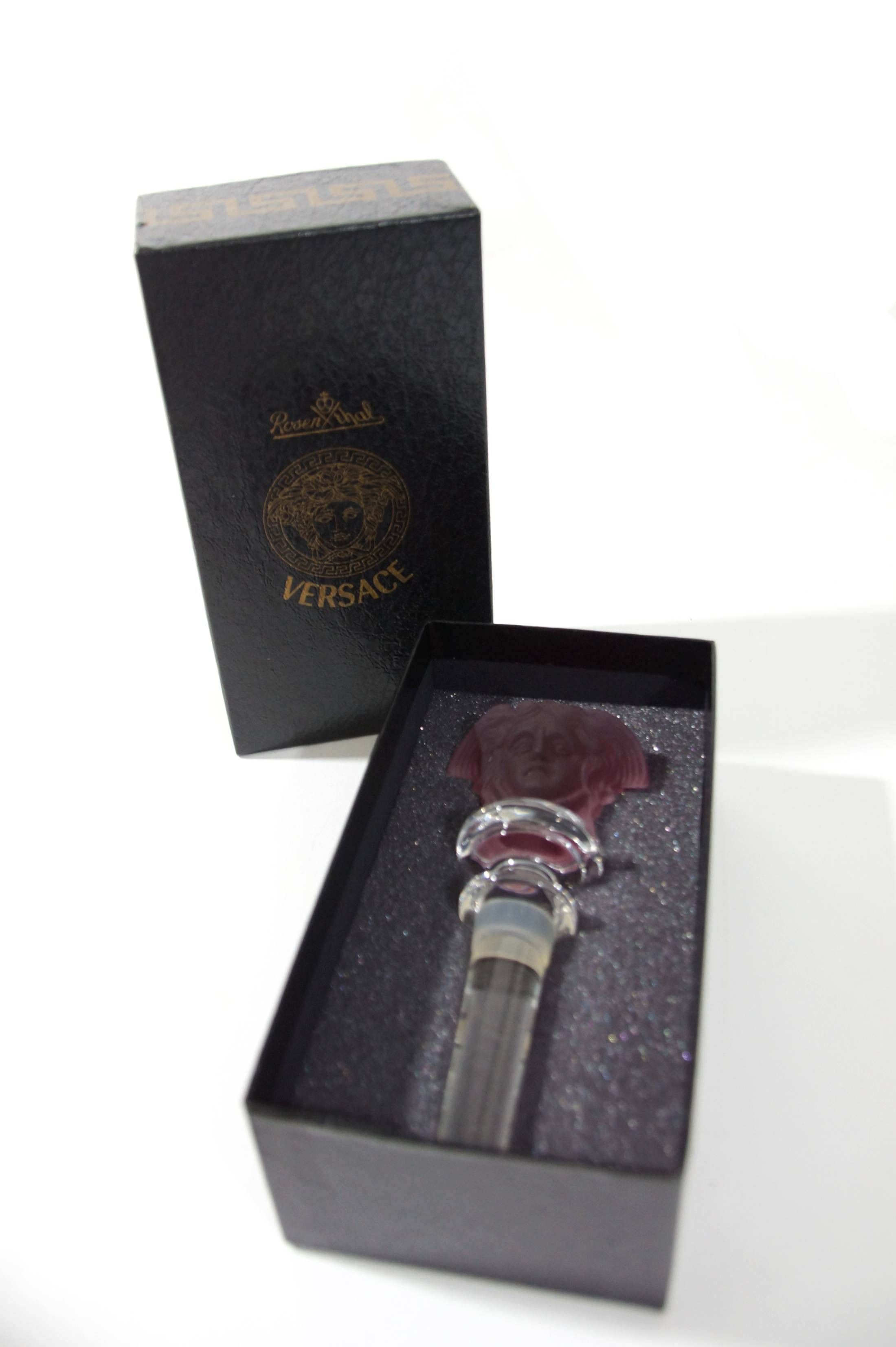 Crystal Purple Bottle Stopper