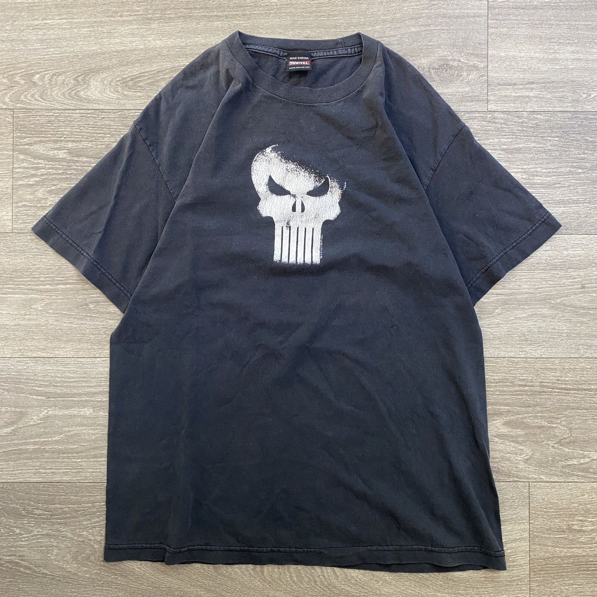 Marvel Comics × Vintage 2003 Marvel Mad Engine Punisher Faded Vintage T-Shirt Size US L / EU 52-54 / 3 - 1 Thumbnail