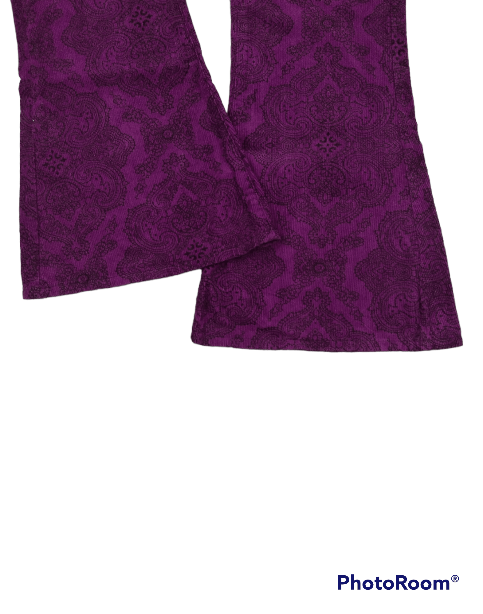 Vintage SUPER FLARE🔥RUN&FLY PAISLEY COULDUROY MADE IN ENGLAND Size US 32 / EU 48 - 5 Thumbnail