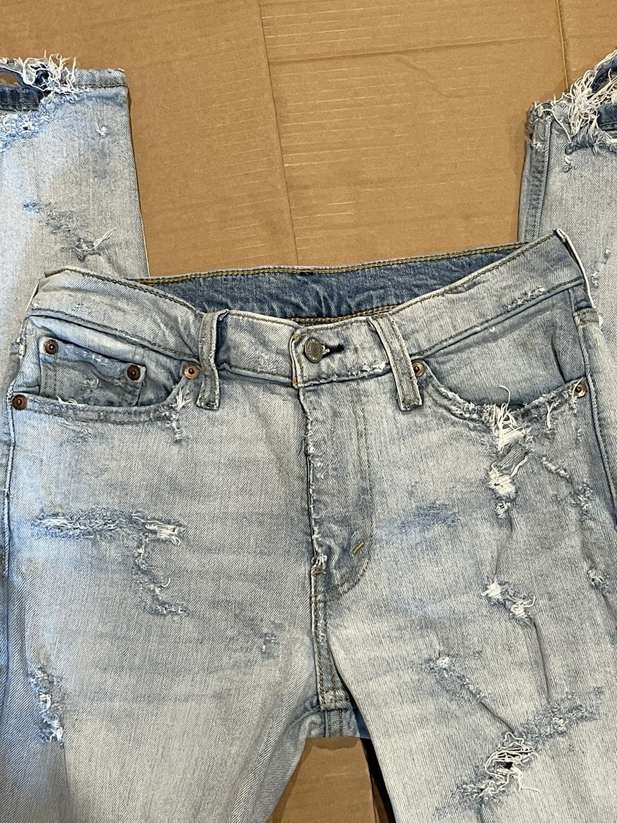 Levi's × Vintage Vintage Distressed Levis 511 30 x 32 Size US 30 / EU 46 - 4 Thumbnail