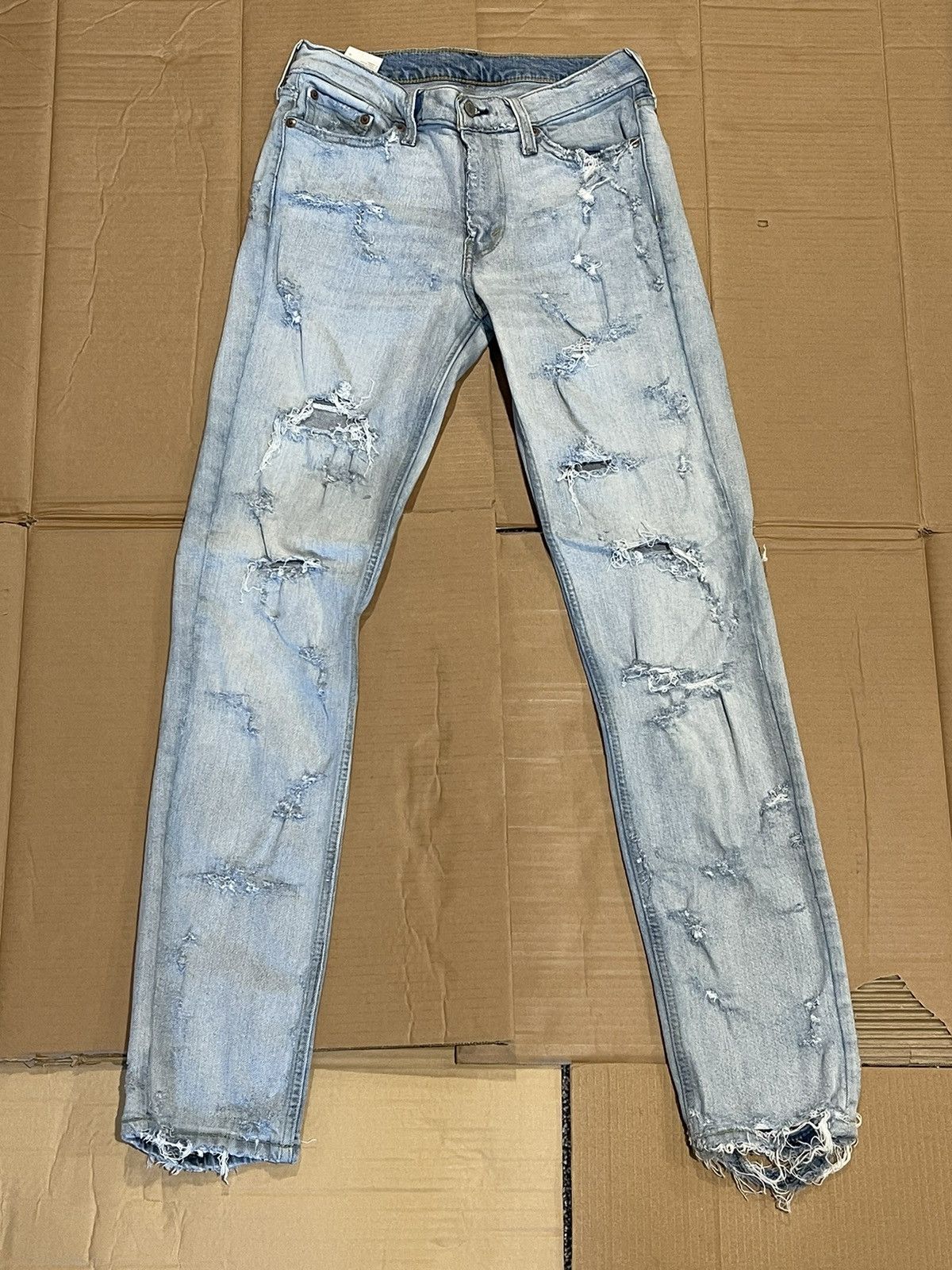Levi's × Vintage Vintage Distressed Levis 511 30 x 32 Size US 30 / EU 46 - 1 Thumbnail