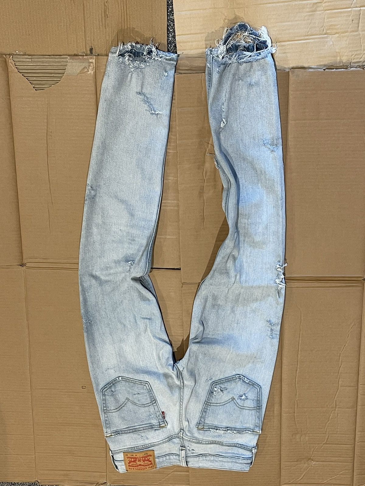 Levi's × Vintage Vintage Distressed Levis 511 30 x 32 Size US 30 / EU 46 - 2 Thumbnail