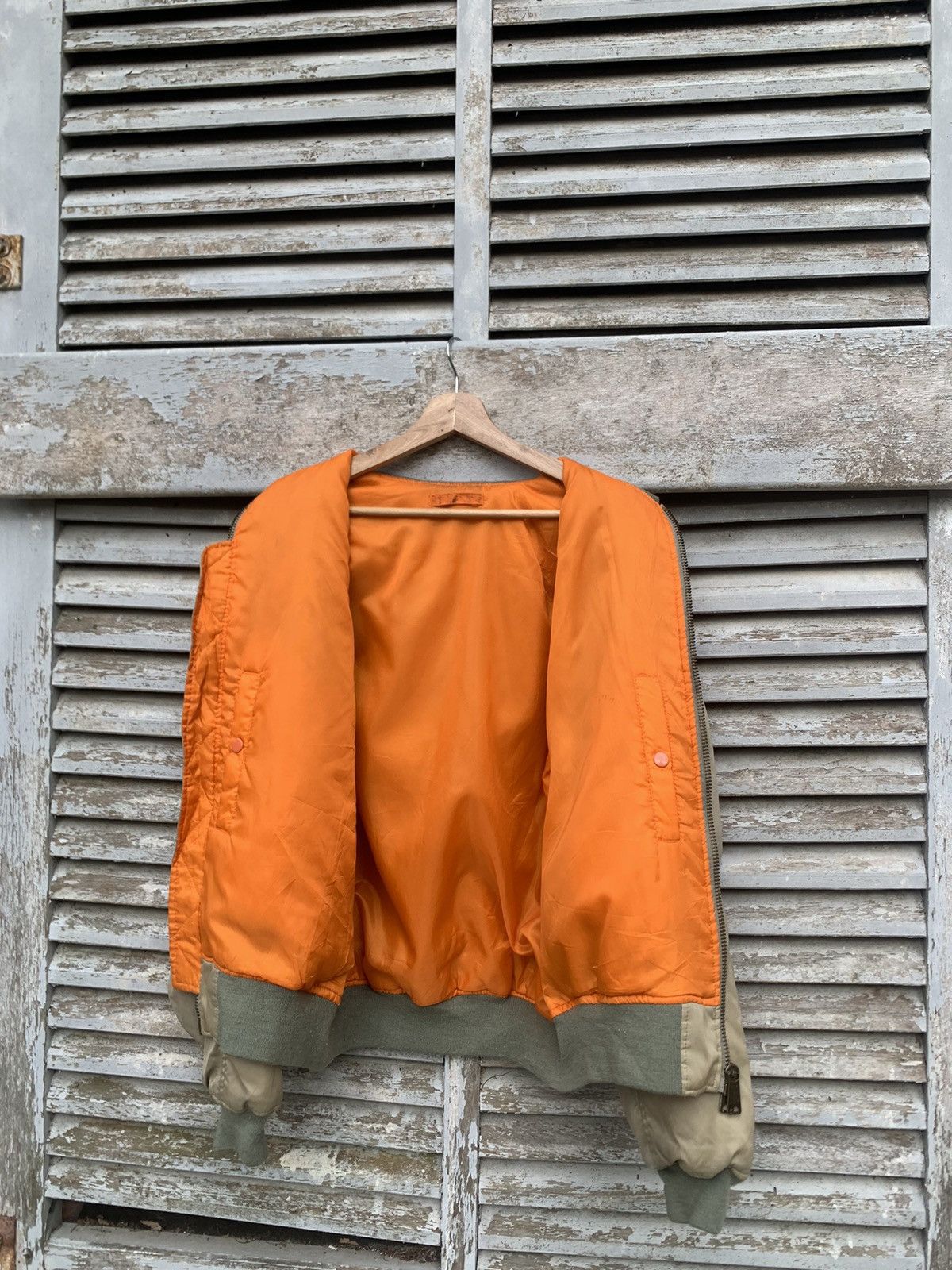 Vintage 🪖Vintage THRASHED MA-1 Man Intermediate Bomber Jacket Size US L / EU 52-54 / 3 - 8 Thumbnail