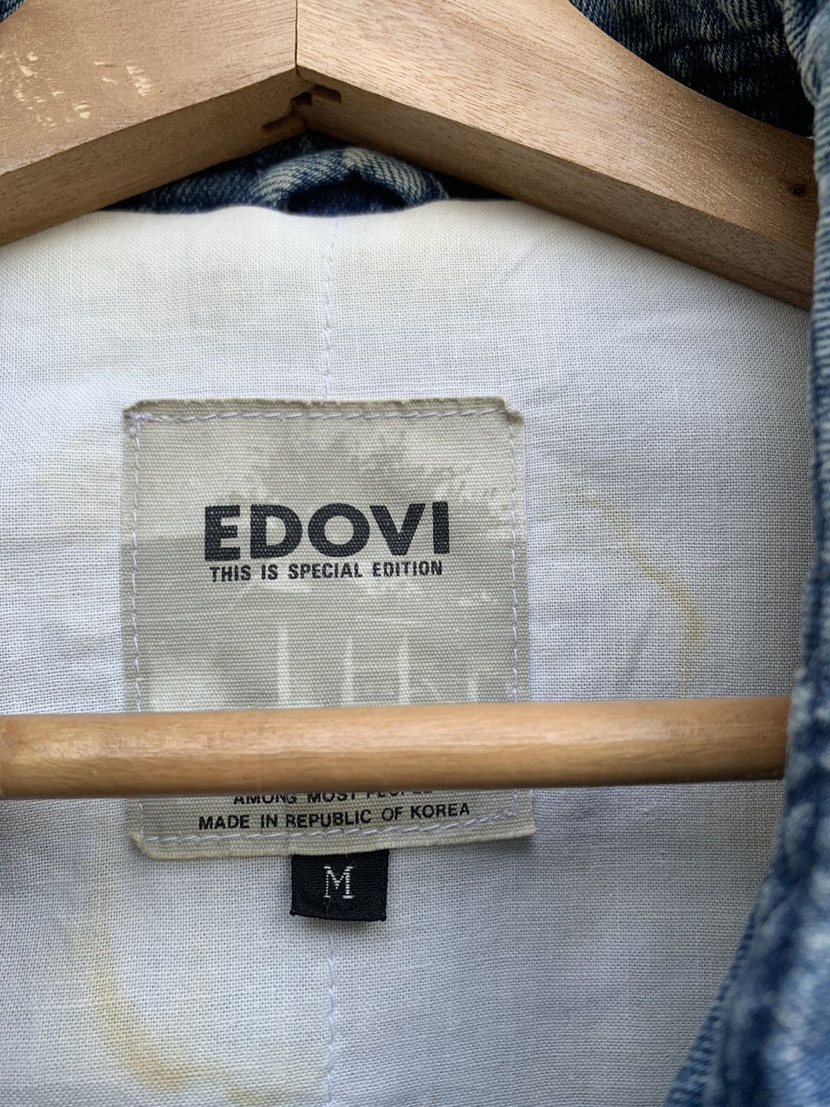 Vintage 👹Vintage EDOVI SPECIAL EDITION DENIM BOMBER JACKET Size US L / EU 52-54 / 3 - 12 Thumbnail