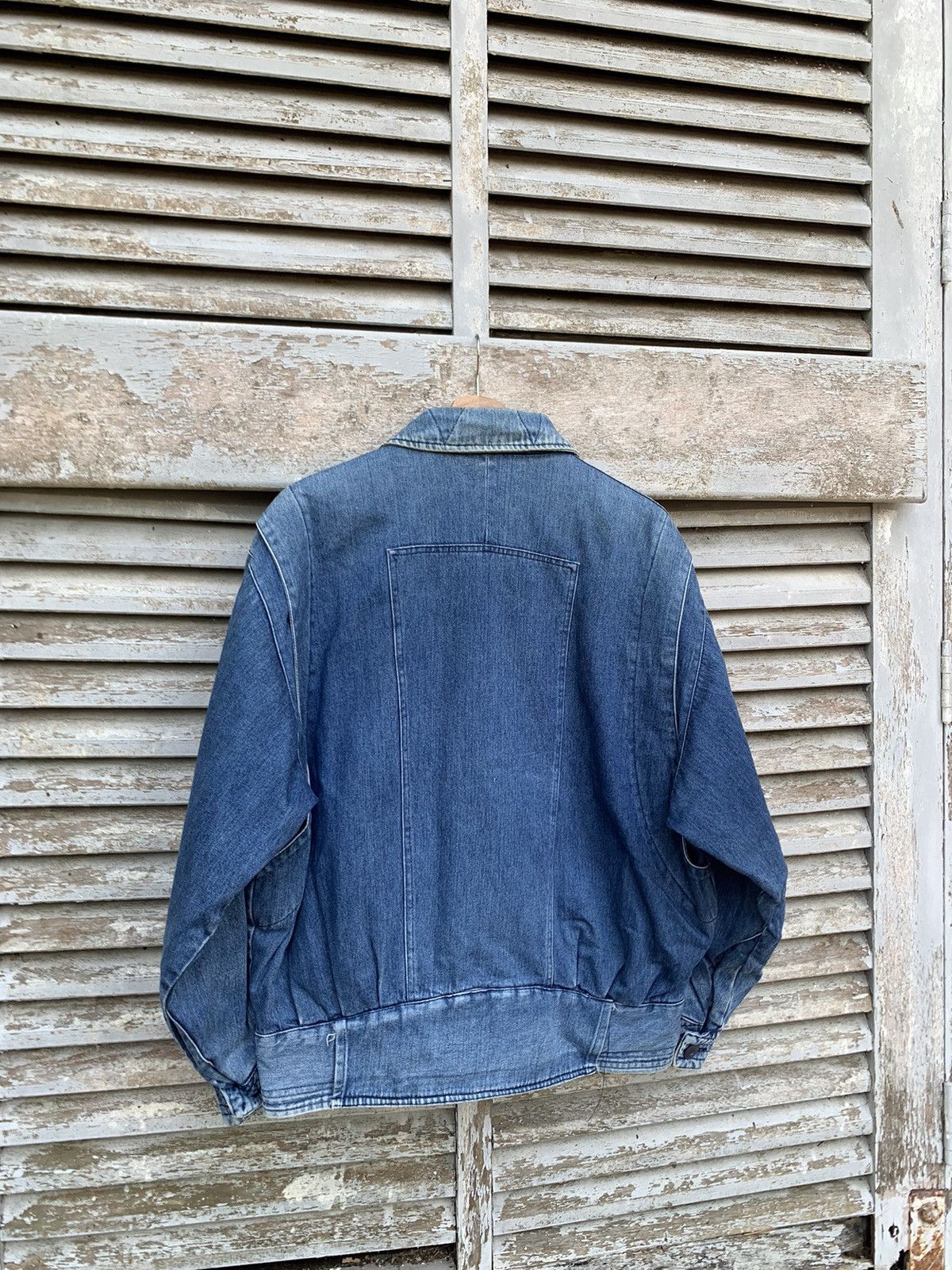 Vintage 👹Vintage EDOVI SPECIAL EDITION DENIM BOMBER JACKET Size US L / EU 52-54 / 3 - 8 Thumbnail