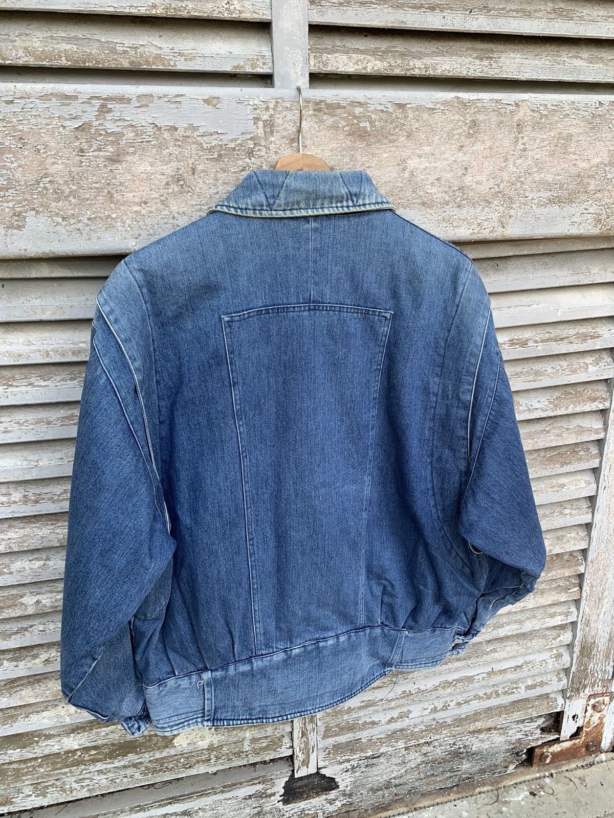 Vintage 👹Vintage EDOVI SPECIAL EDITION DENIM BOMBER JACKET Size US L / EU 52-54 / 3 - 9 Thumbnail