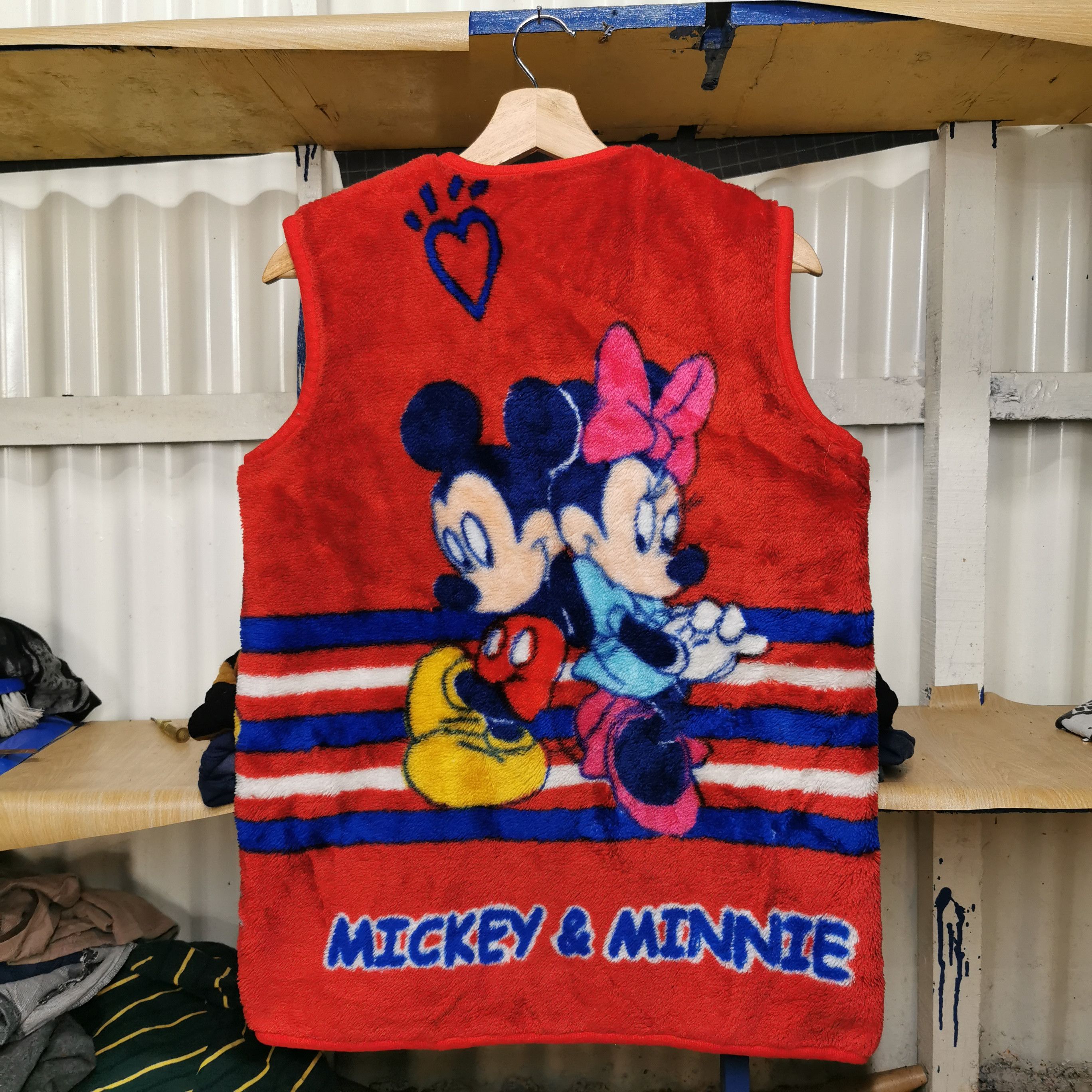 Disney Vintage mickey full print fleece vest Size US M / EU 48-50 / 2 - 1 Thumbnail