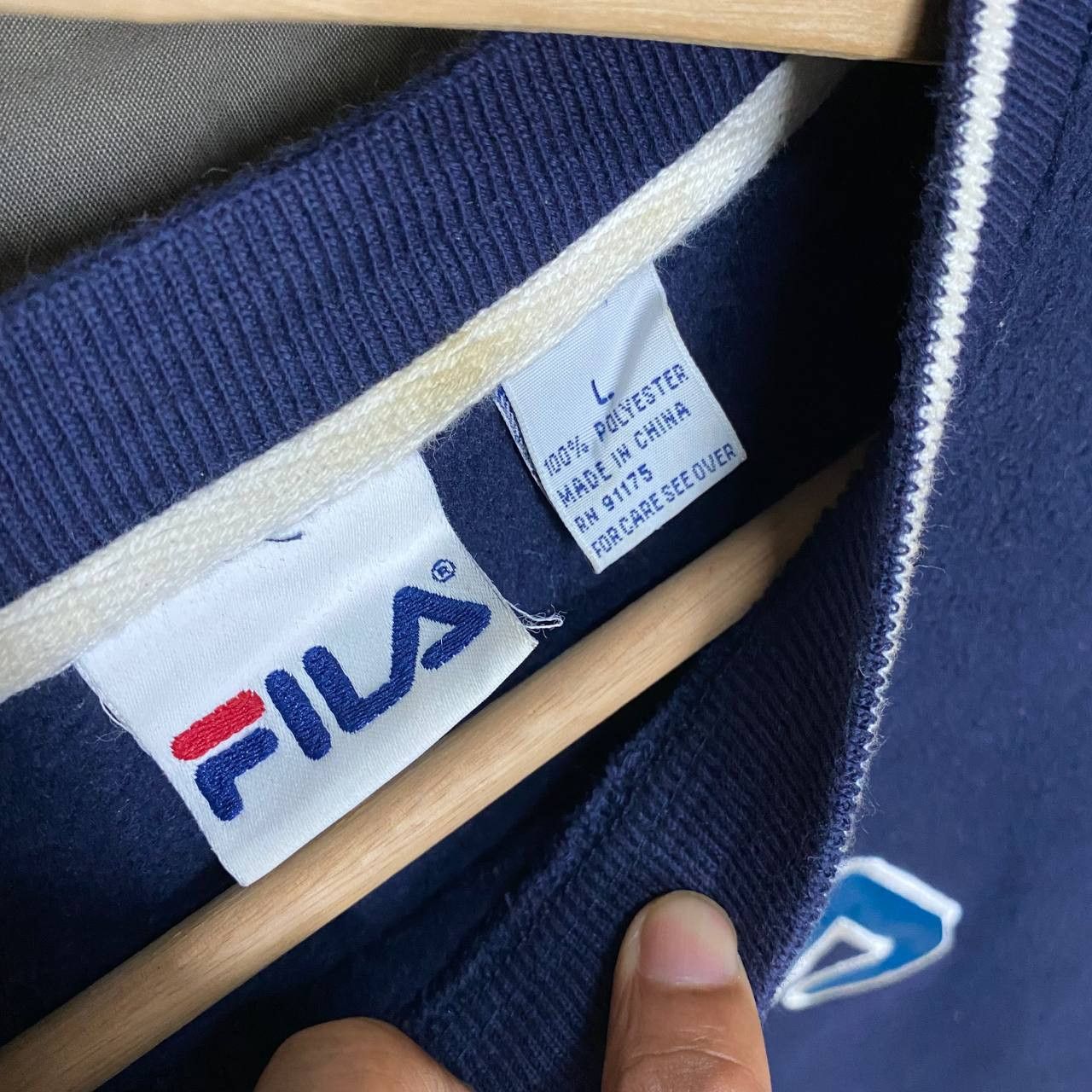 Fila Vintage FILA Fleece Pile Sweetshirts Size US L / EU 52-54 / 3 - 2 Thumbnail