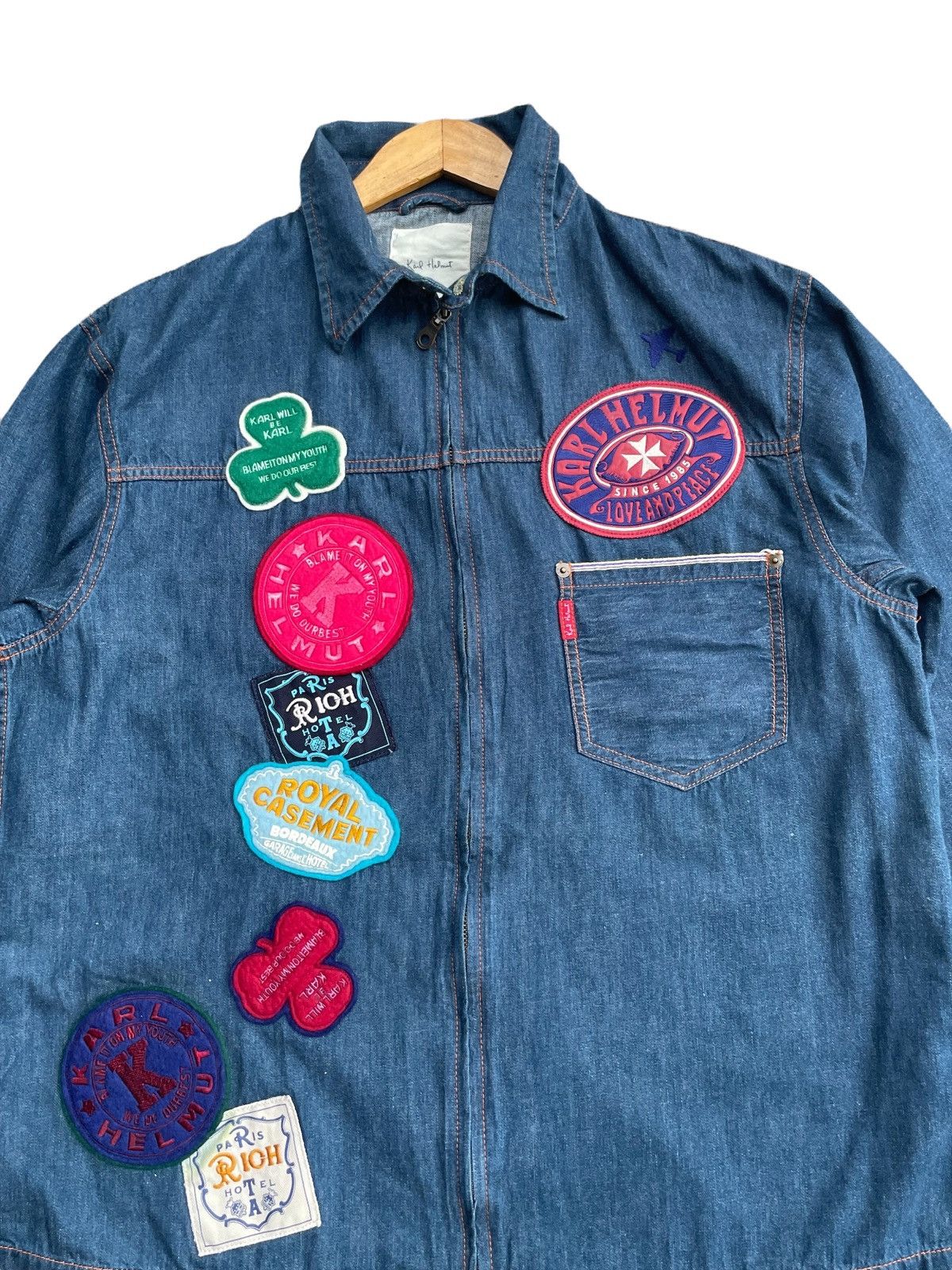 Designer Karl Helmut Selvedge Jacket Size US L / EU 52-54 / 3 - 5 Thumbnail