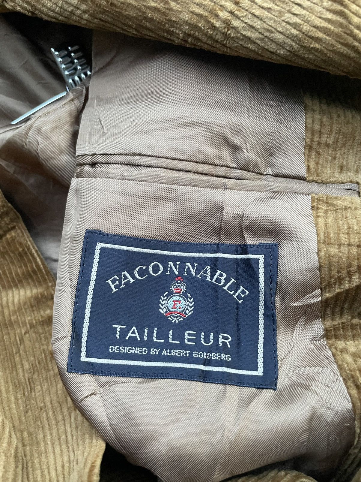 Faconnable Vintage Facon Nable Coduroy Coat Size US L / EU 52-54 / 3 - 15 Thumbnail