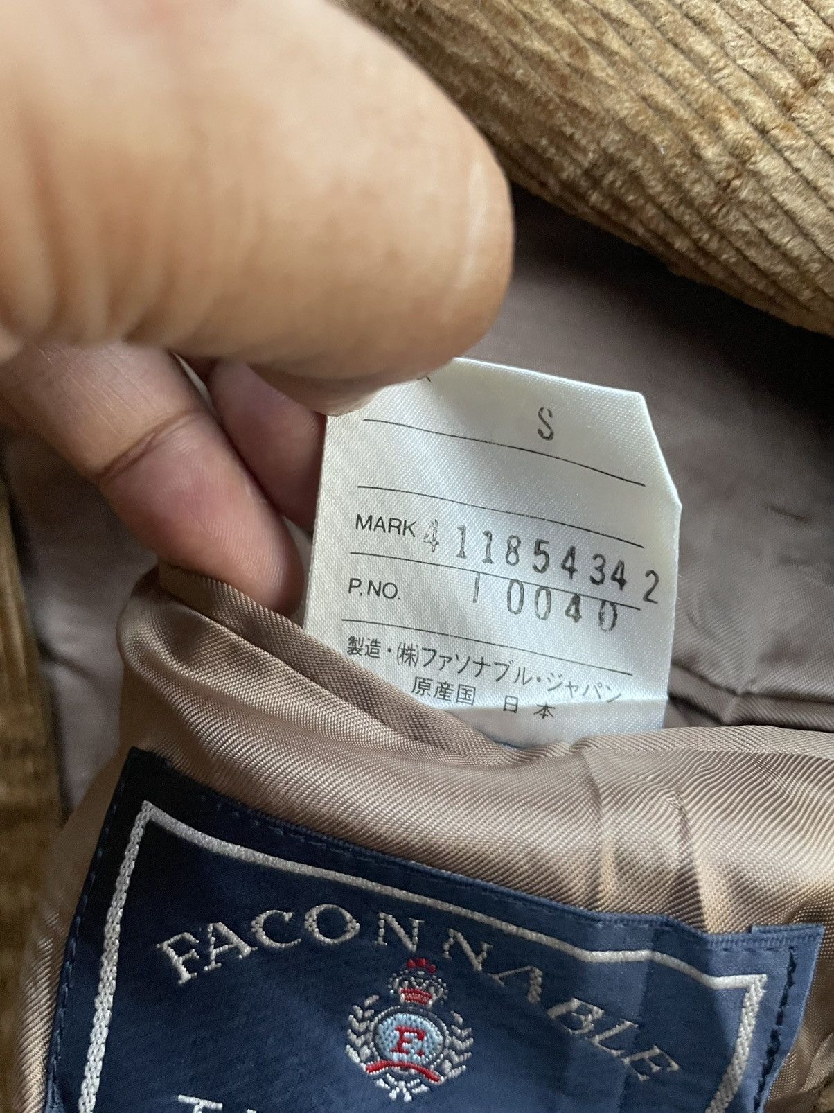 Faconnable Vintage Facon Nable Coduroy Coat Size US L / EU 52-54 / 3 - 14 Thumbnail