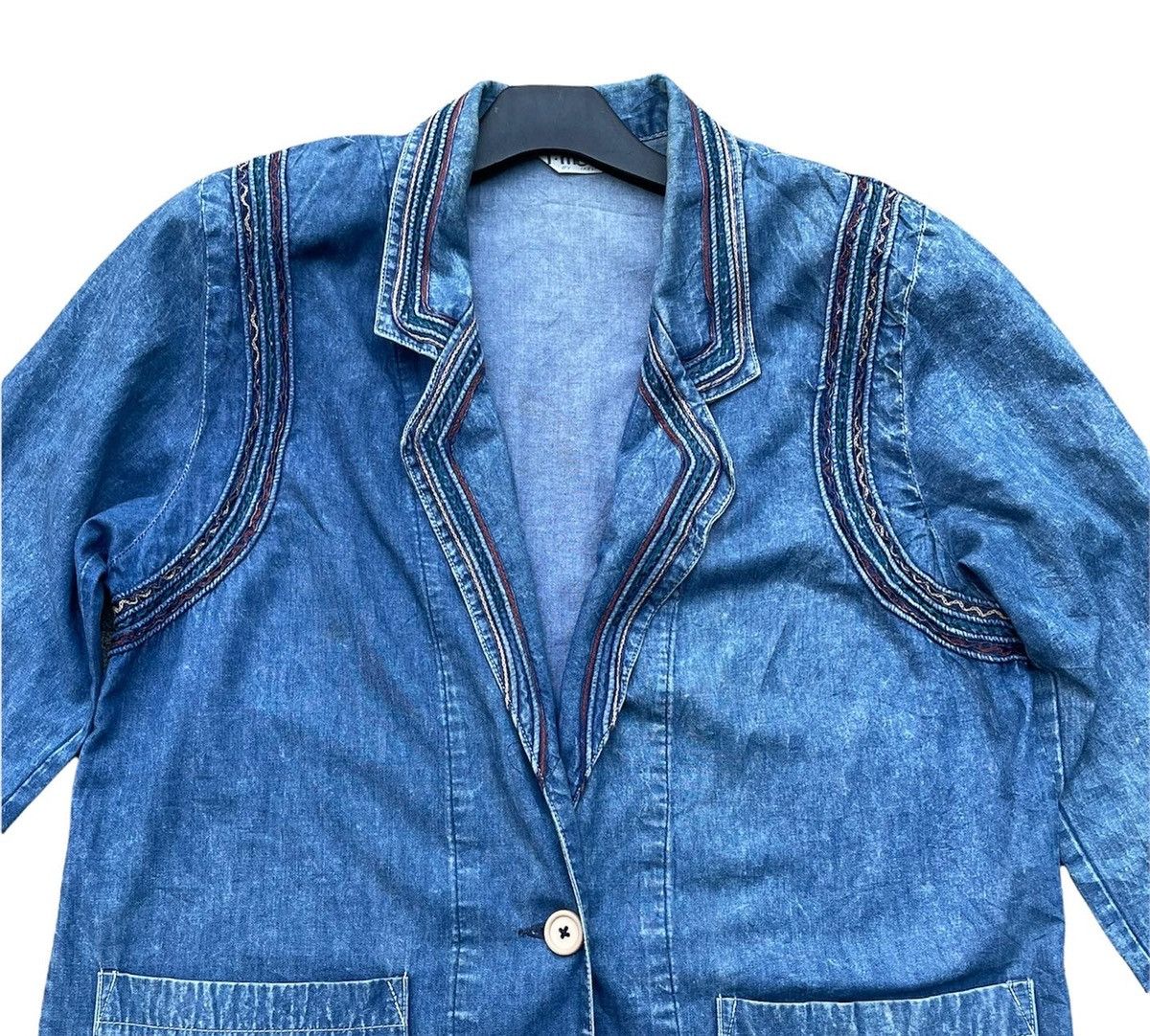 Vintage Vintage Jmode By Ikeda Denim Jacket Size US L / EU 52-54 / 3 - 3 Thumbnail
