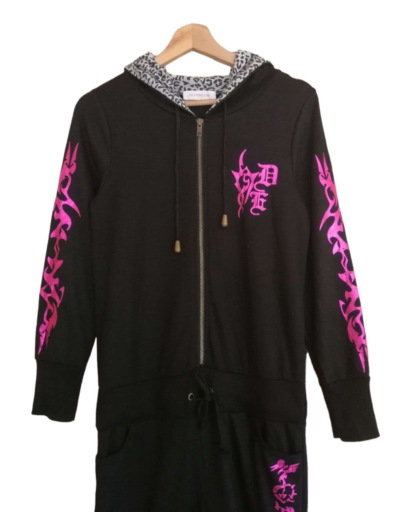 💥SIZE M Japanese PETITREITRE Hooded Jumpsuit