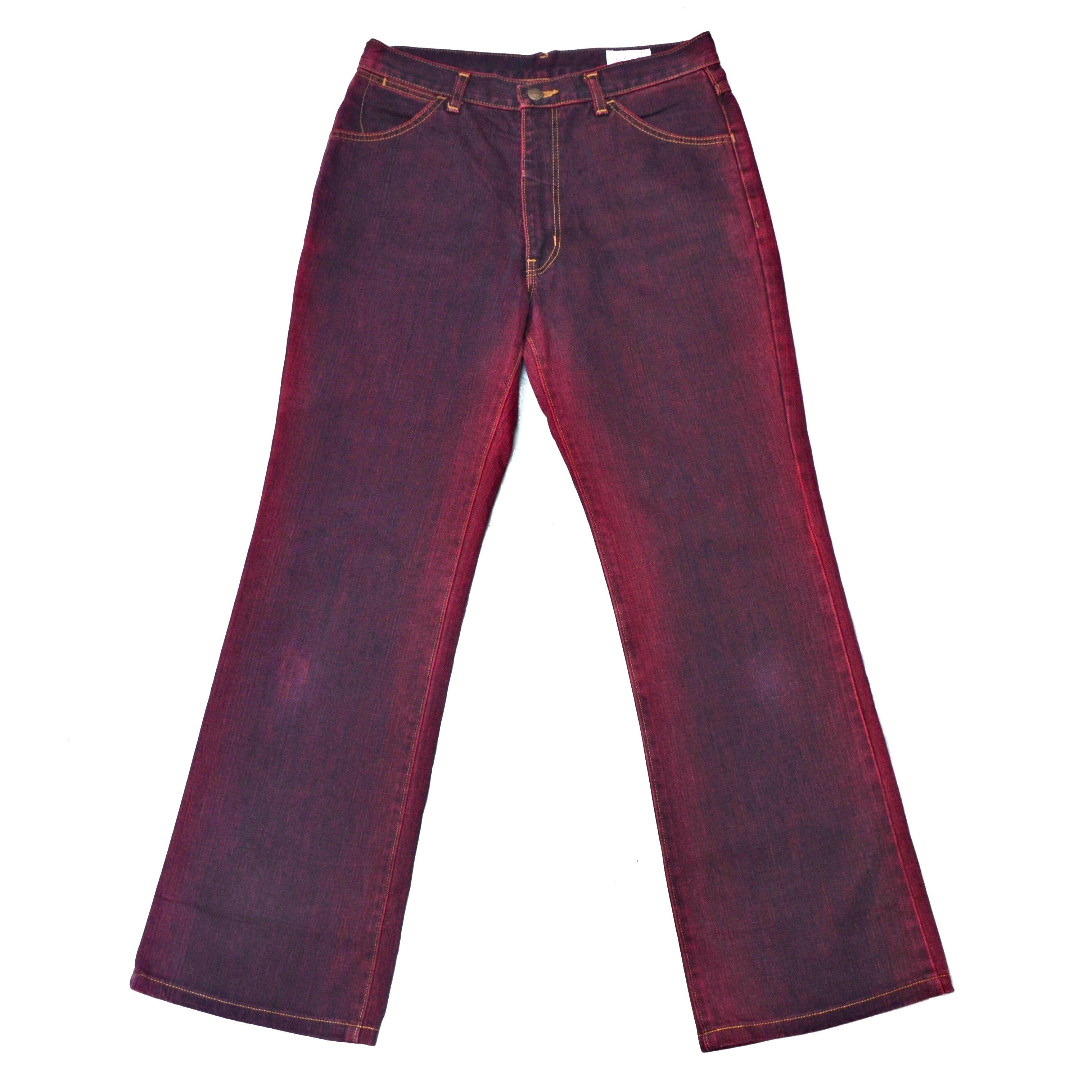 Vintage × Wrangler Wrangler Jeans Red Black Regular Denim Size US 32 / EU 48 - 1 Thumbnail