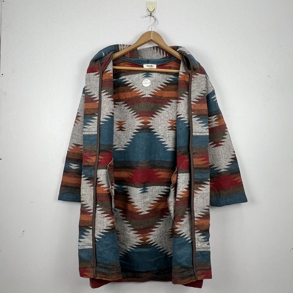 Native Vintage NAVAJO Hoodie Long Jacket Native Aztec J0015 Size US M / EU 48-50 / 2 - 4 Thumbnail