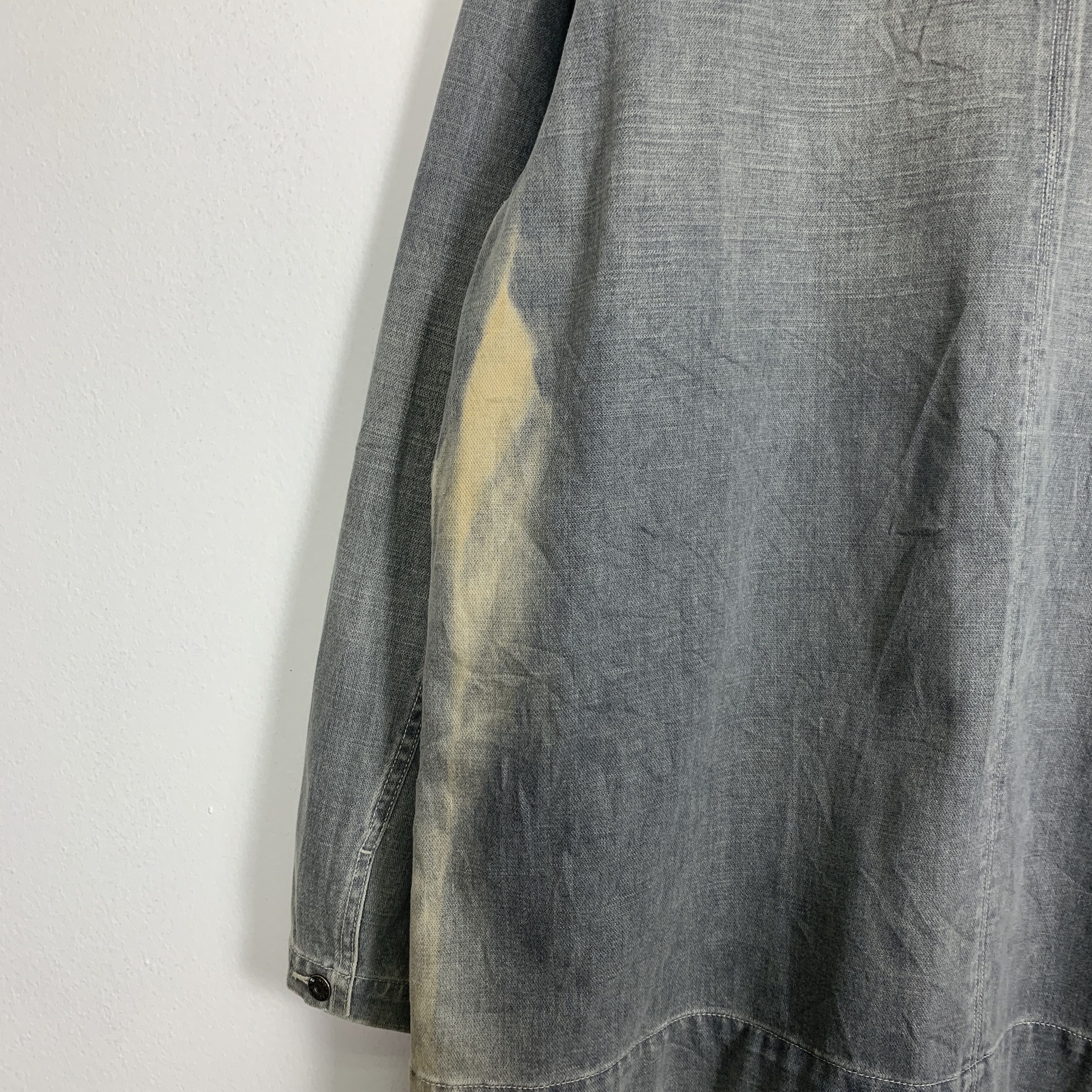 Nautica Vintage NAUTICA Distressed Denim Jeans Jacket J0821 Size US XL / EU 56 / 4 - 13 Thumbnail