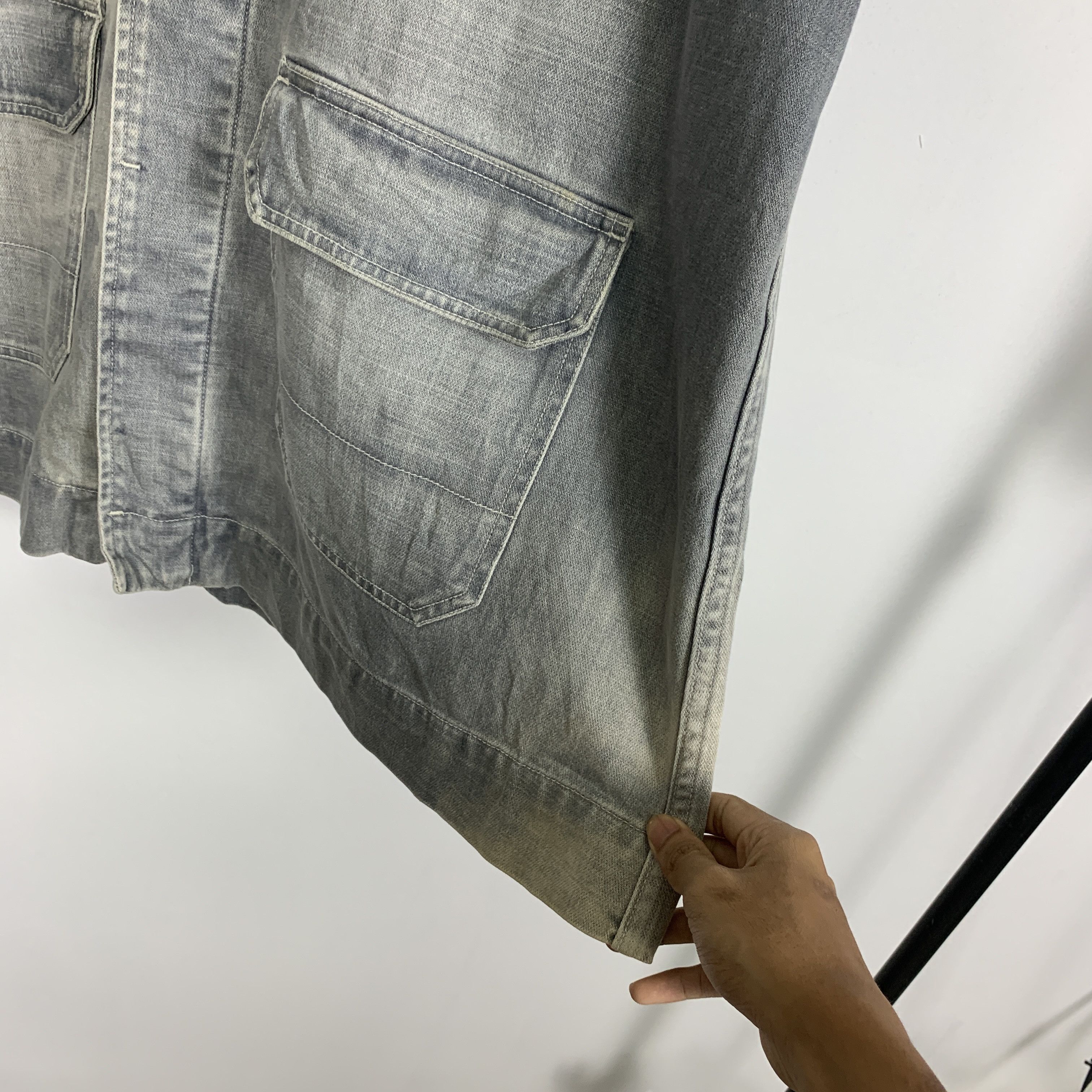 Nautica Vintage NAUTICA Distressed Denim Jeans Jacket J0821 Size US XL / EU 56 / 4 - 12 Thumbnail
