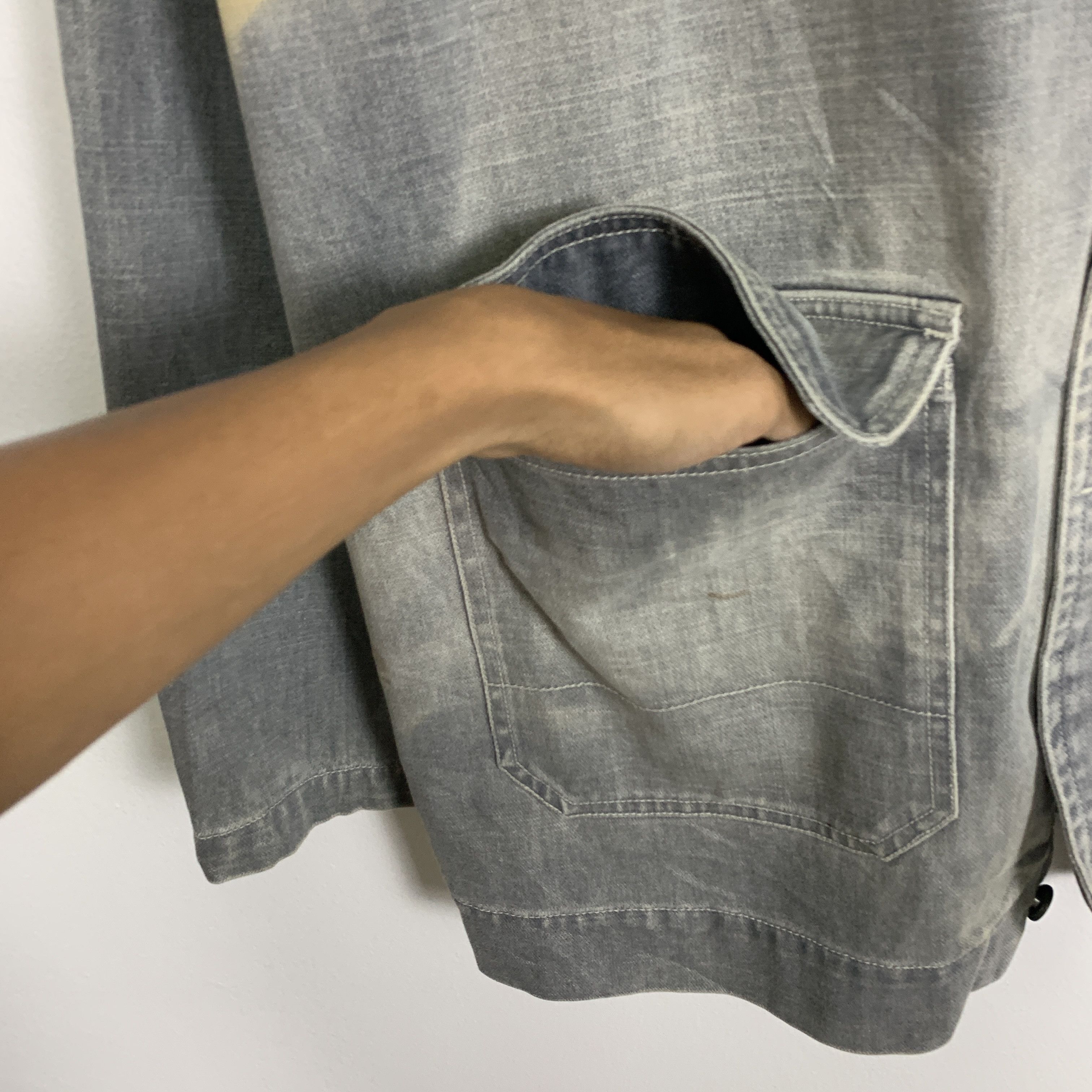 Nautica Vintage NAUTICA Distressed Denim Jeans Jacket J0821 Size US XL / EU 56 / 4 - 11 Thumbnail