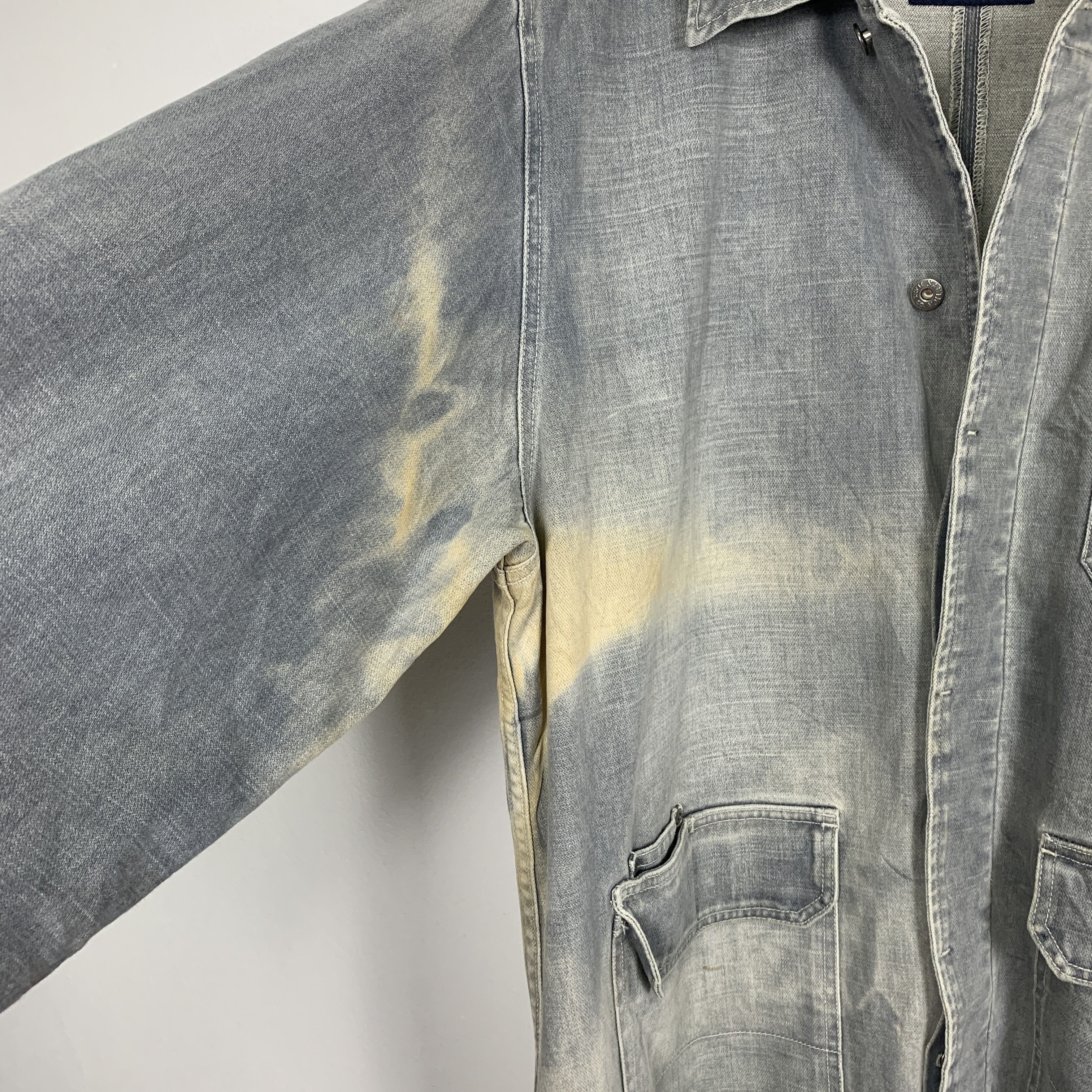 Nautica Vintage NAUTICA Distressed Denim Jeans Jacket J0821 Size US XL / EU 56 / 4 - 10 Thumbnail