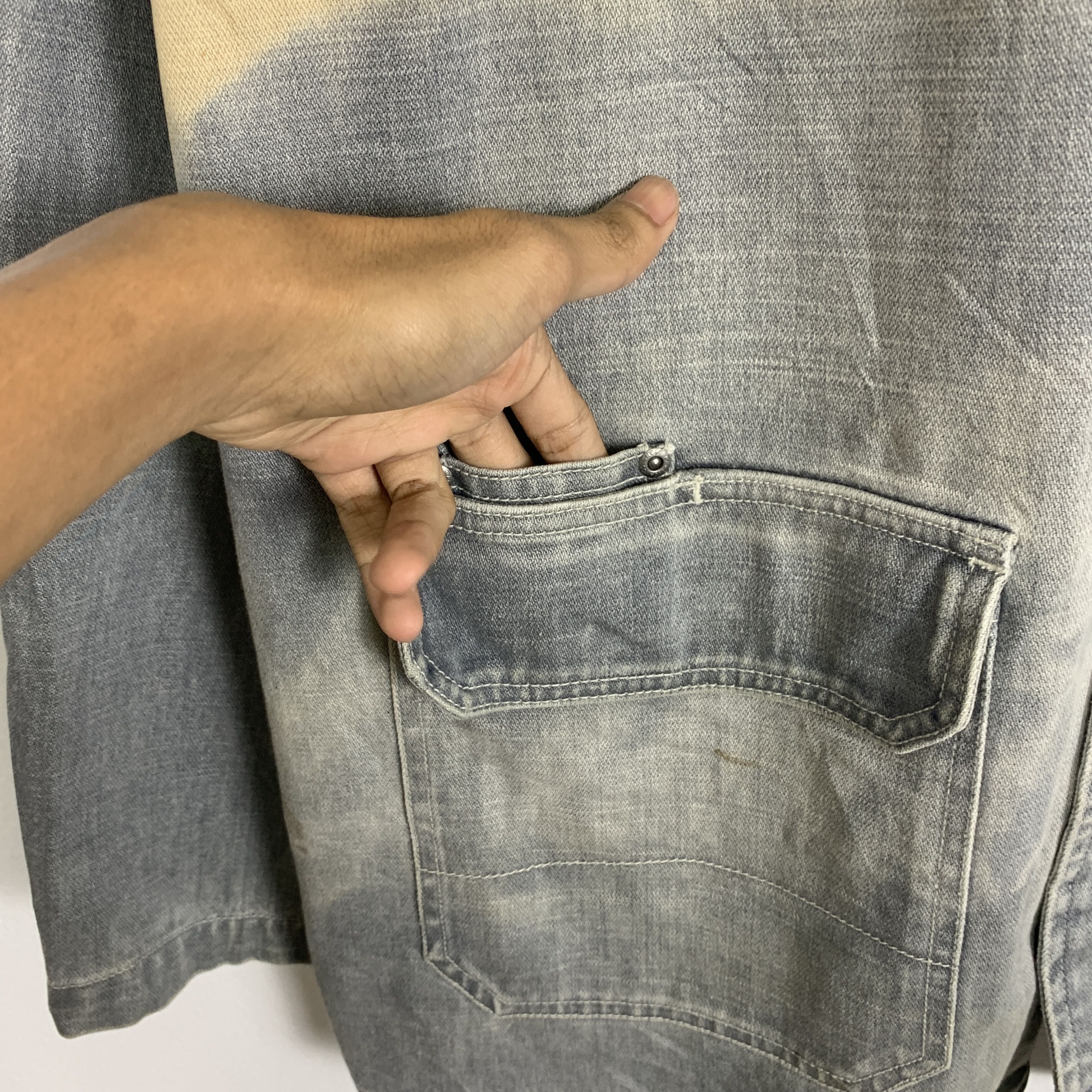 Nautica Vintage NAUTICA Distressed Denim Jeans Jacket J0821 Size US XL / EU 56 / 4 - 5 Thumbnail
