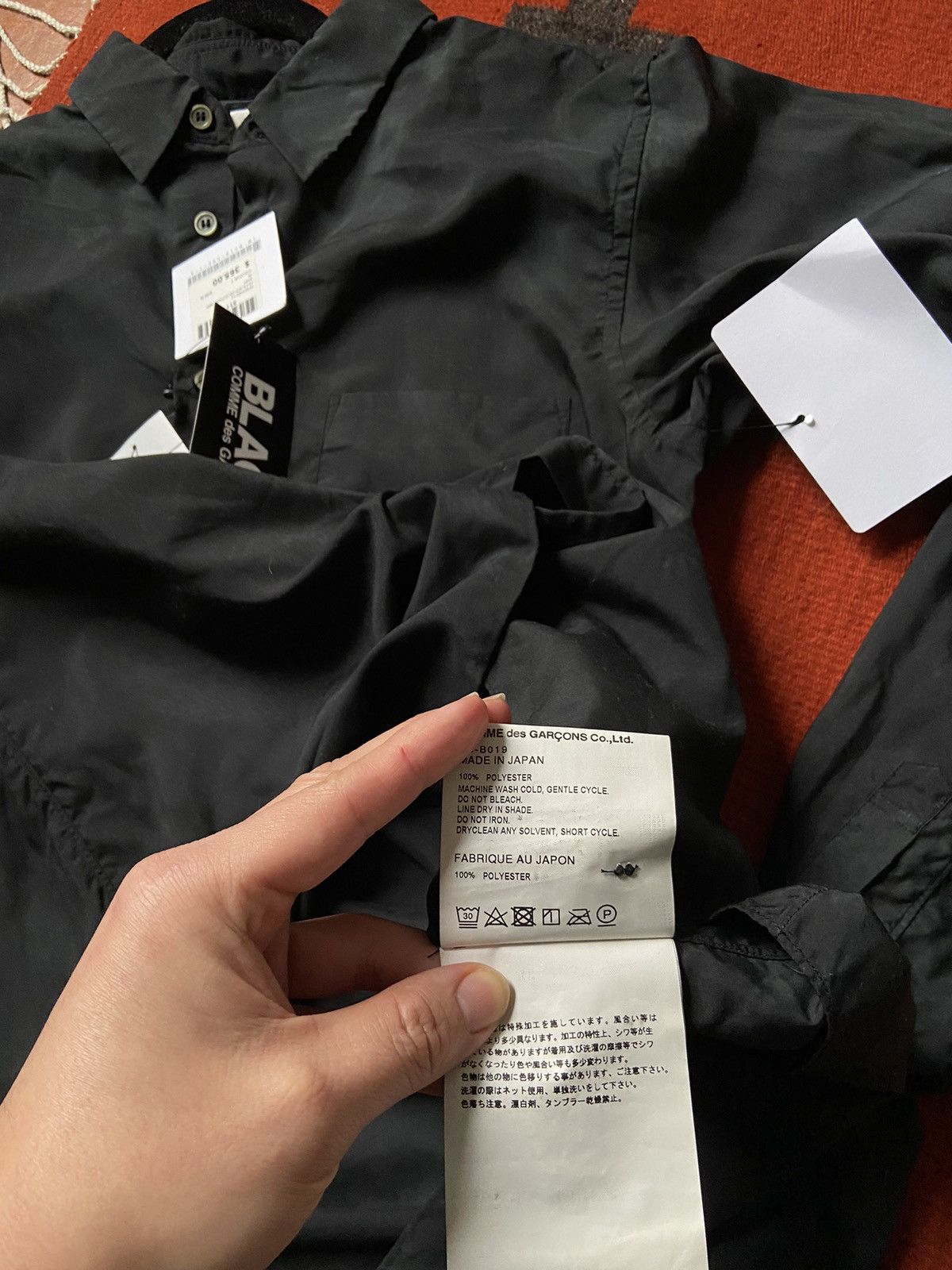 Comme des Garcons Black Discolored Button-Up Size US M / EU 48-50 / 2 - 7 Thumbnail