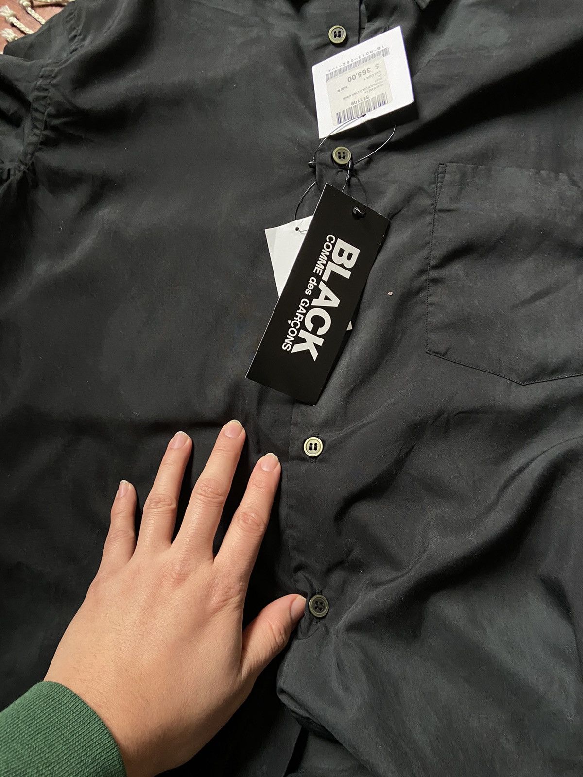 Comme des Garcons Black Discolored Button-Up Size US M / EU 48-50 / 2 - 5 Thumbnail