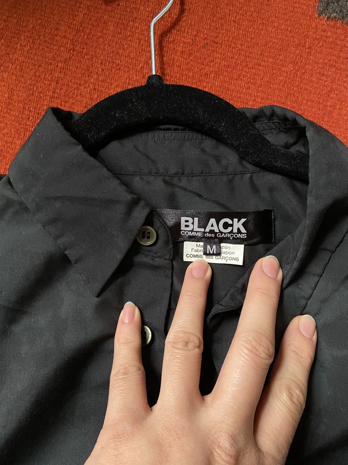 Comme des Garcons Black Discolored Button-Up Size US M / EU 48-50 / 2 - 2 Thumbnail