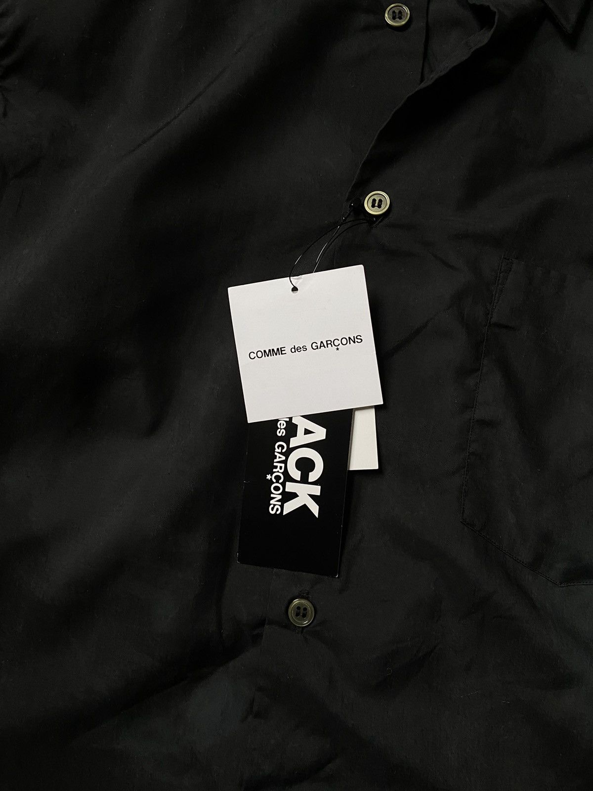 Comme des Garcons Black Discolored Button-Up Size US M / EU 48-50 / 2 - 3 Thumbnail