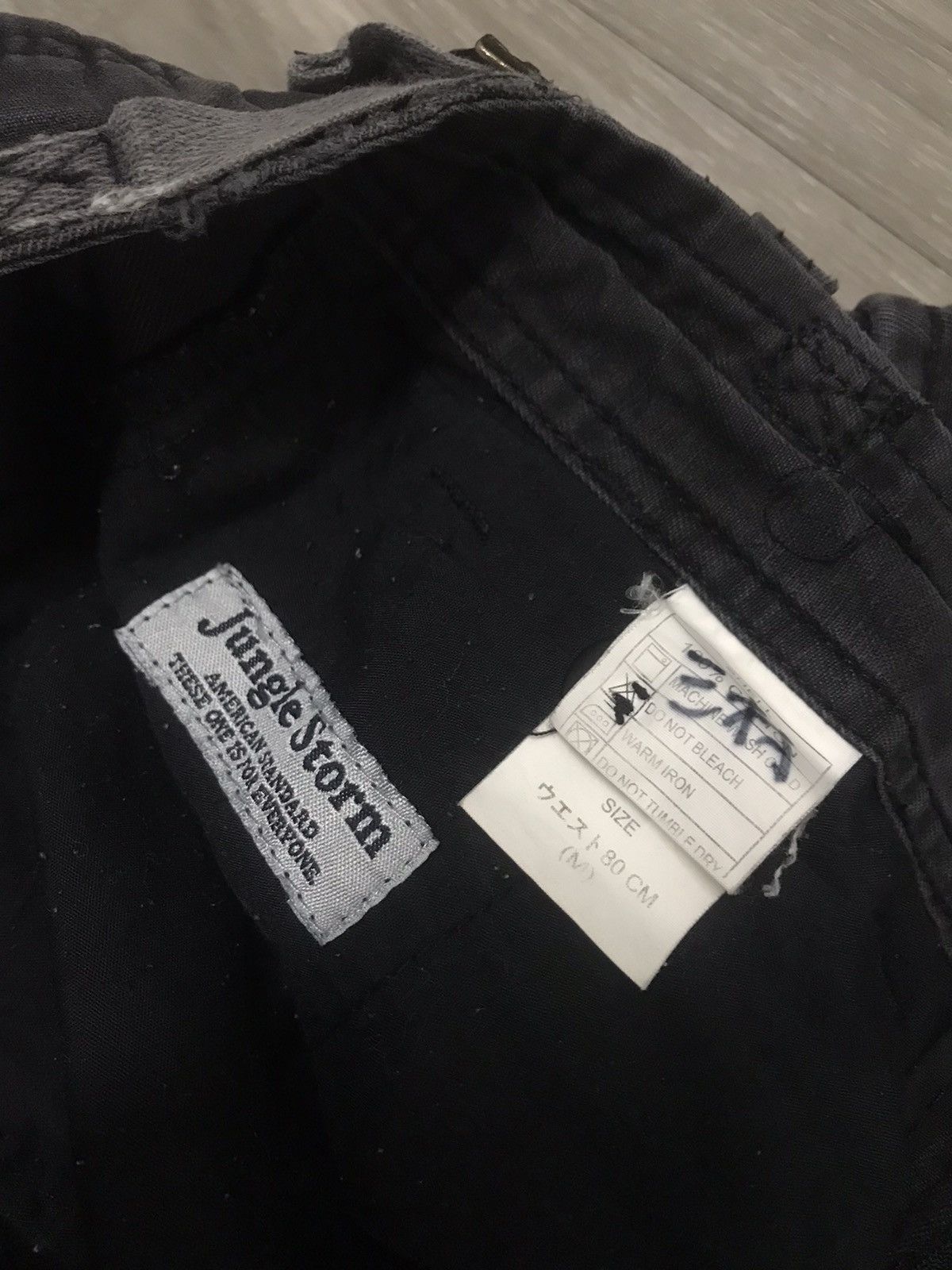 5351 POUR LES HOMMES Jungle Storm Cargo Pants Bondage Parachute Zipper Leg Size US 31 - 5 Thumbnail