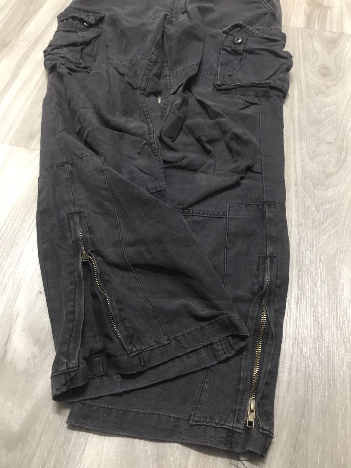 5351 POUR LES HOMMES Jungle Storm Cargo Pants Bondage Parachute Zipper Leg Size US 31 - 8 Thumbnail