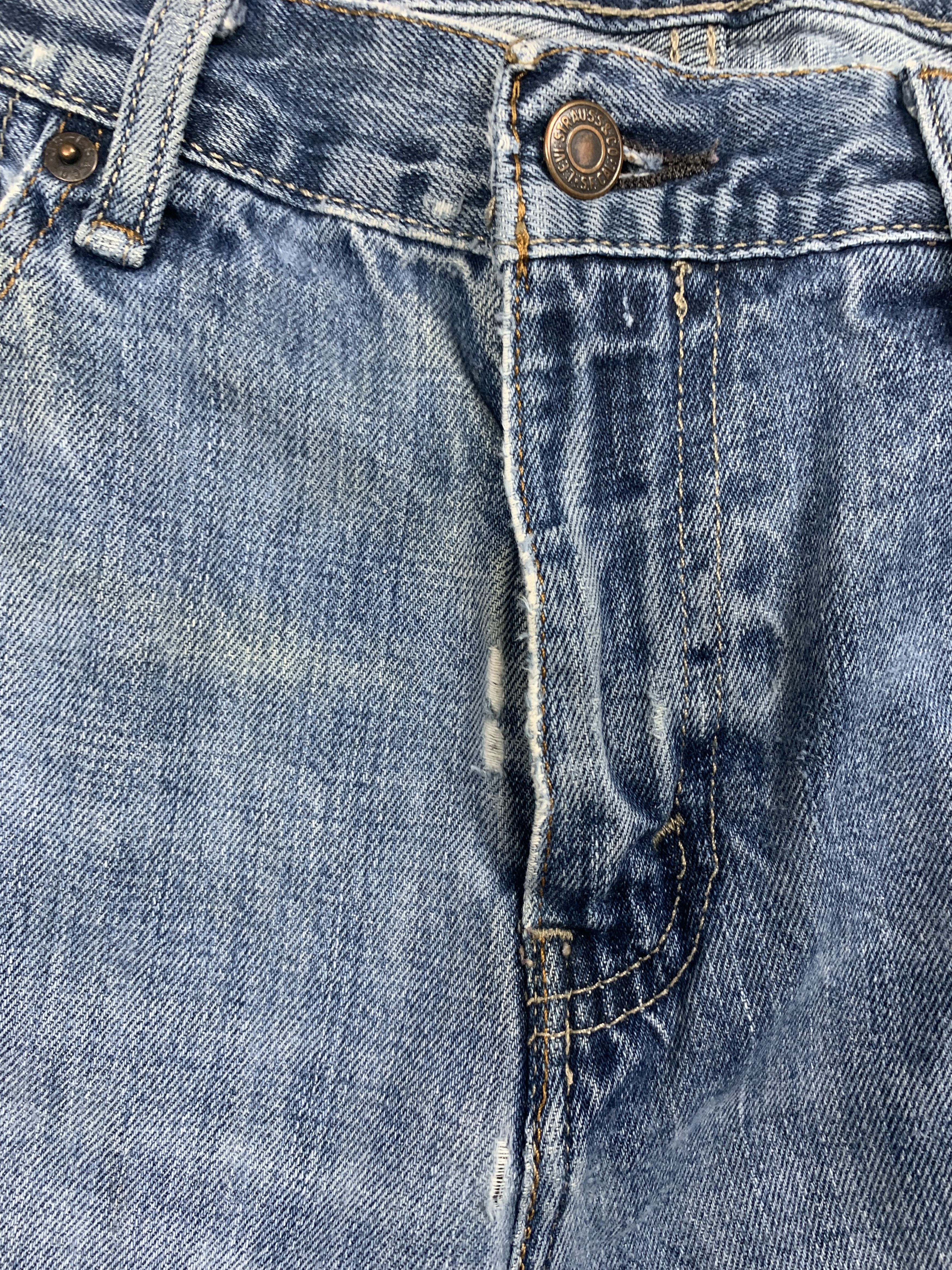Levi's Vintage LEVI'S 527 Flared Bootcut Distressed Faded Mid Wash Size US 32 / EU 48 - 14 Thumbnail