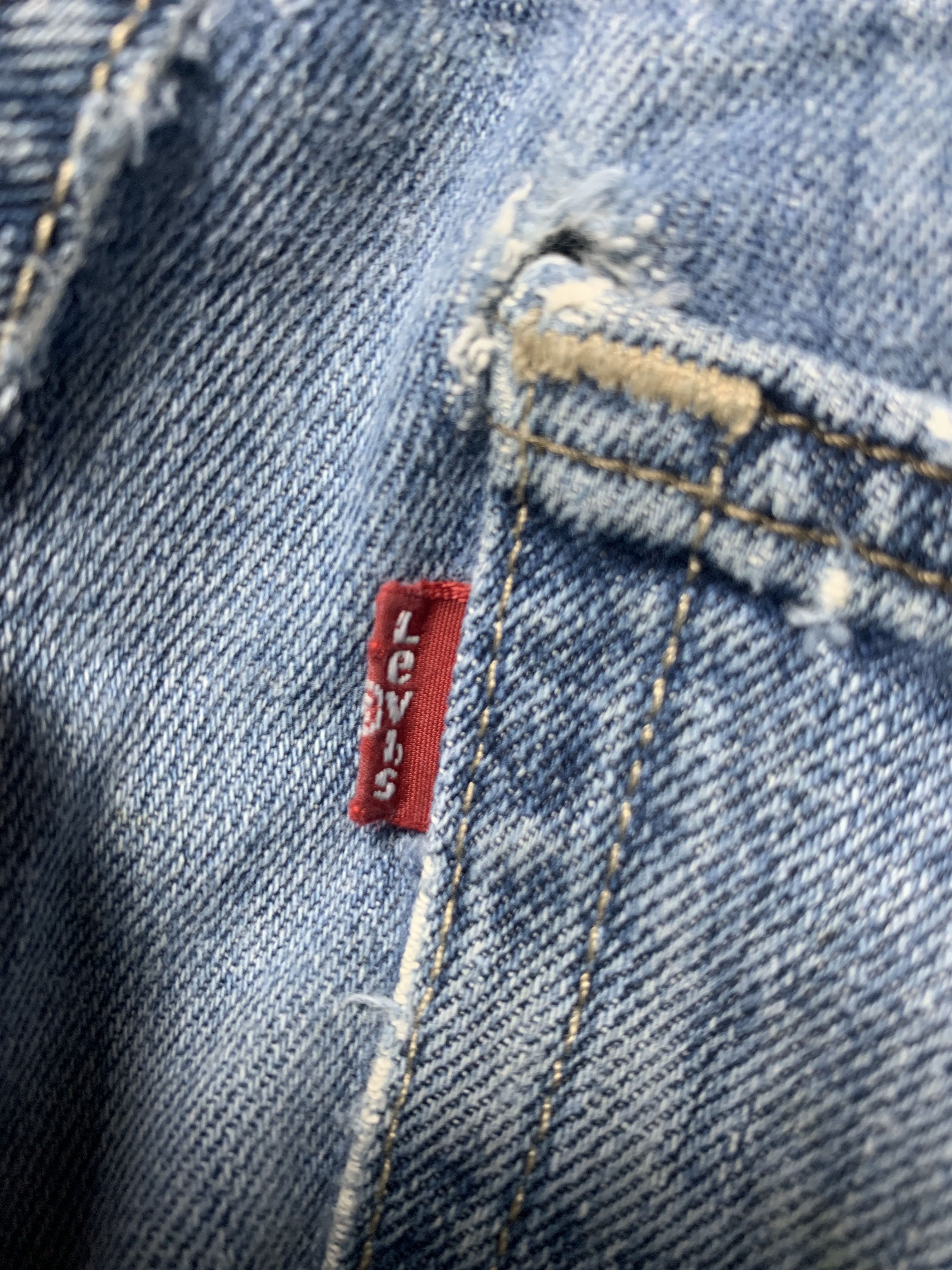 Levi's Vintage LEVI'S 527 Flared Bootcut Distressed Faded Mid Wash Size US 32 / EU 48 - 9 Thumbnail