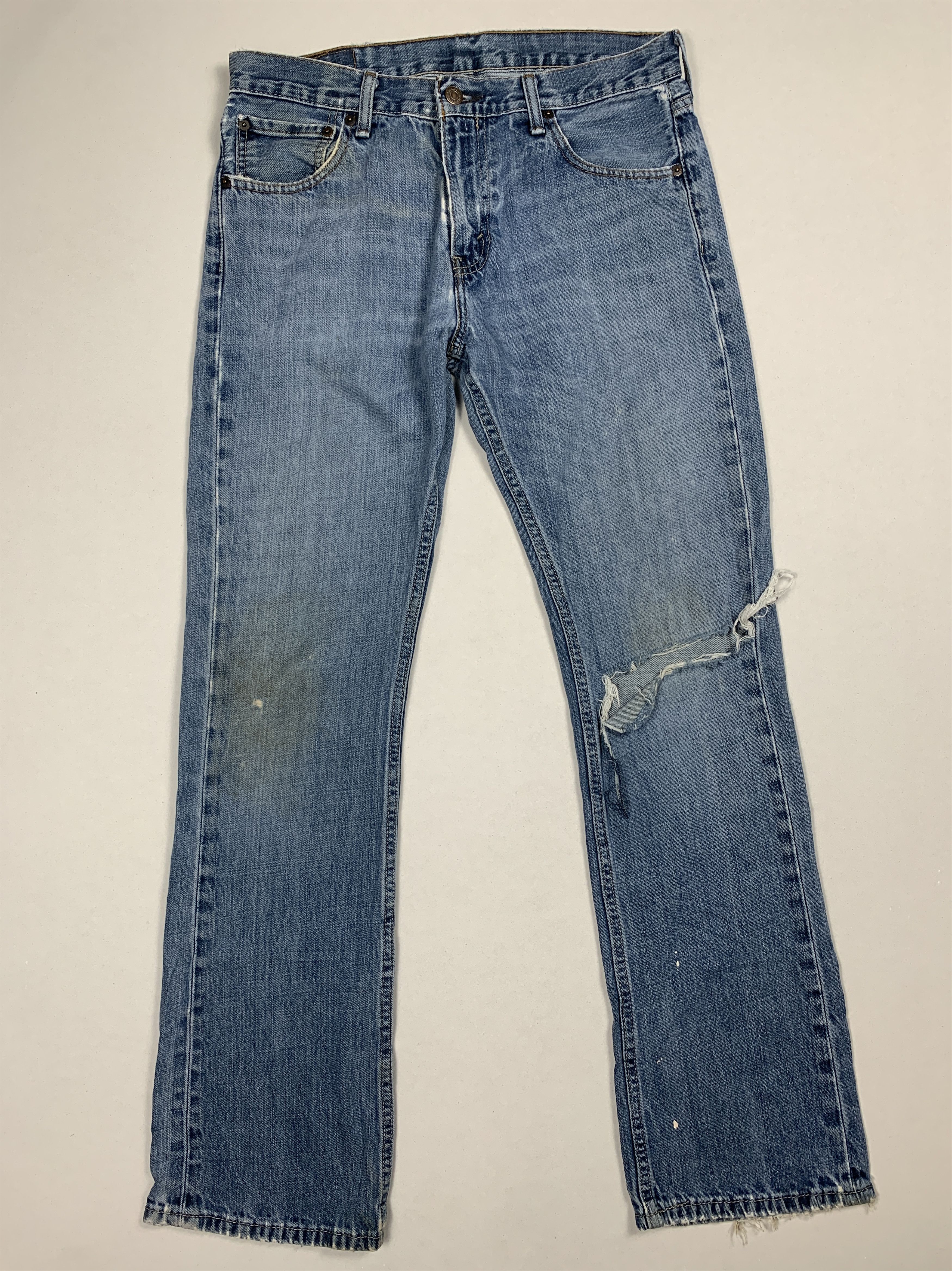 Levi's Vintage LEVI'S 527 Flared Bootcut Distressed Faded Mid Wash Size US 32 / EU 48 - 1 Thumbnail