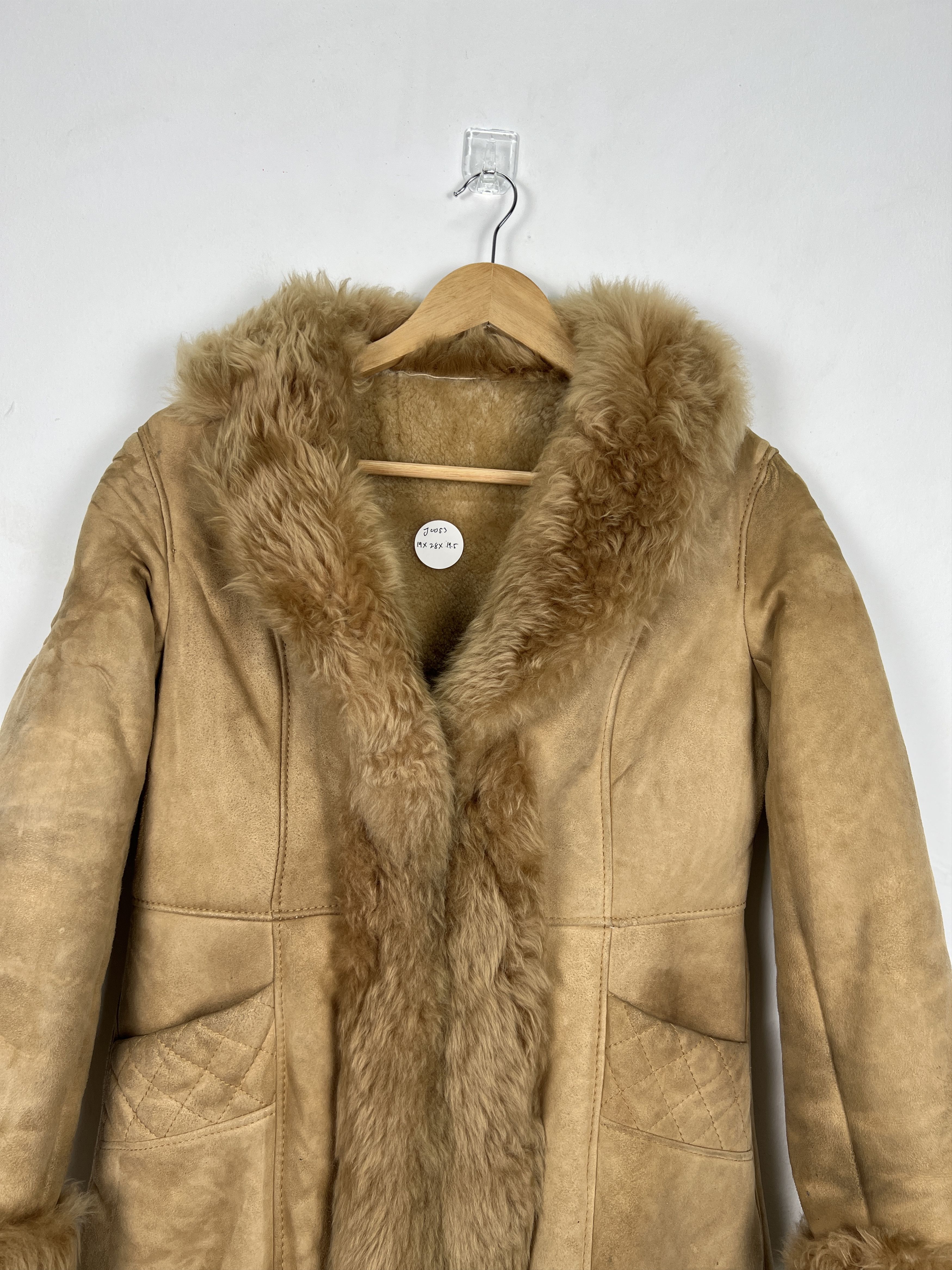 Genuine Leather Vintage Luxury Snob House Leather Fur Coat Jacket J0053 Size S / US 4 / IT 40 - 2 Thumbnail