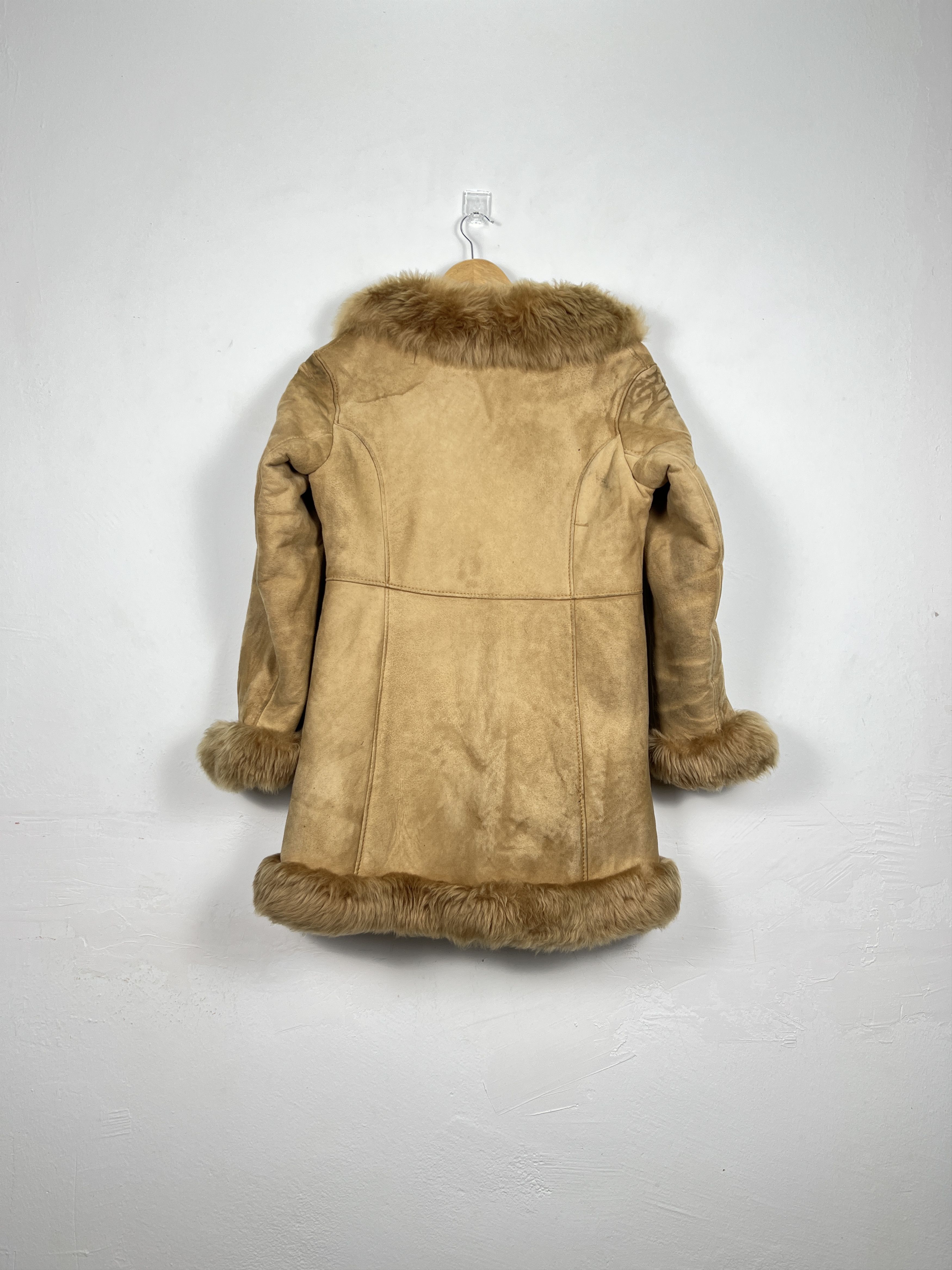 Genuine Leather Vintage Luxury Snob House Leather Fur Coat Jacket J0053 Size S / US 4 / IT 40 - 11 Thumbnail