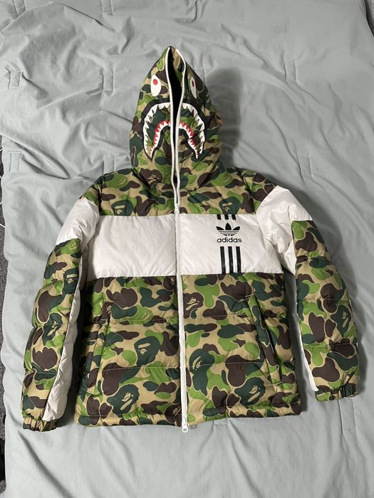 Adidas bape hot sale puffer jacket