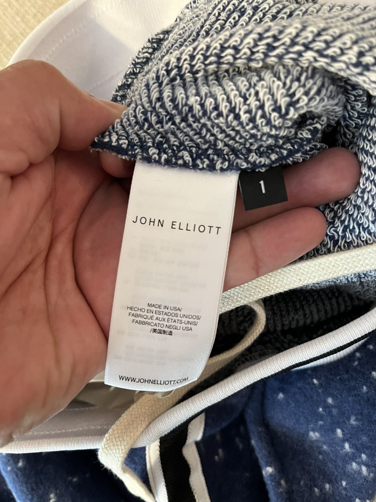 John Elliott JOHN ELLIOTT SPEC WOOL GAME SHORTS BLUE SMALL Size US 30 / EU 46 - 7 Thumbnail
