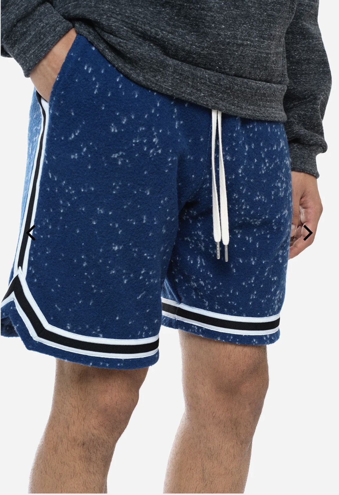 John Elliott JOHN ELLIOTT SPEC WOOL GAME SHORTS BLUE SMALL Size US 30 / EU 46 - 2 Thumbnail