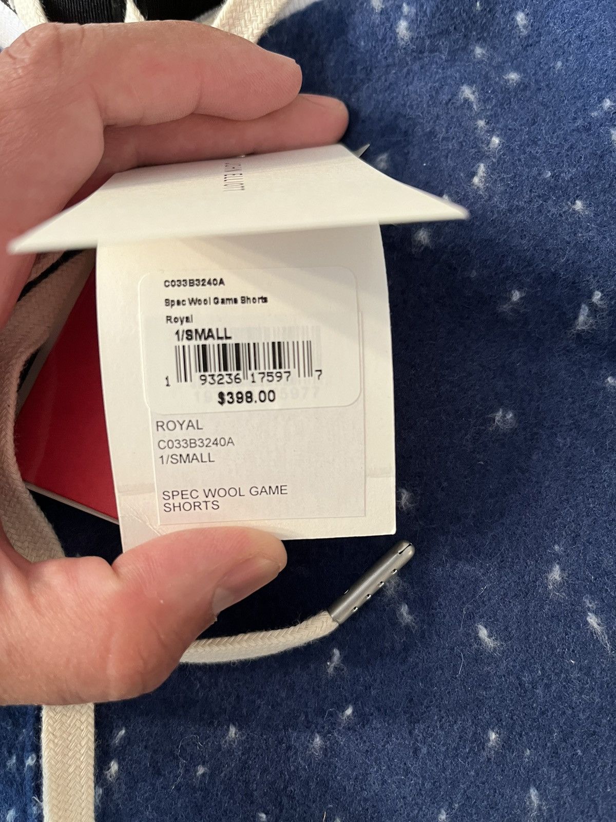 John Elliott JOHN ELLIOTT SPEC WOOL GAME SHORTS BLUE SMALL Size US 30 / EU 46 - 5 Thumbnail