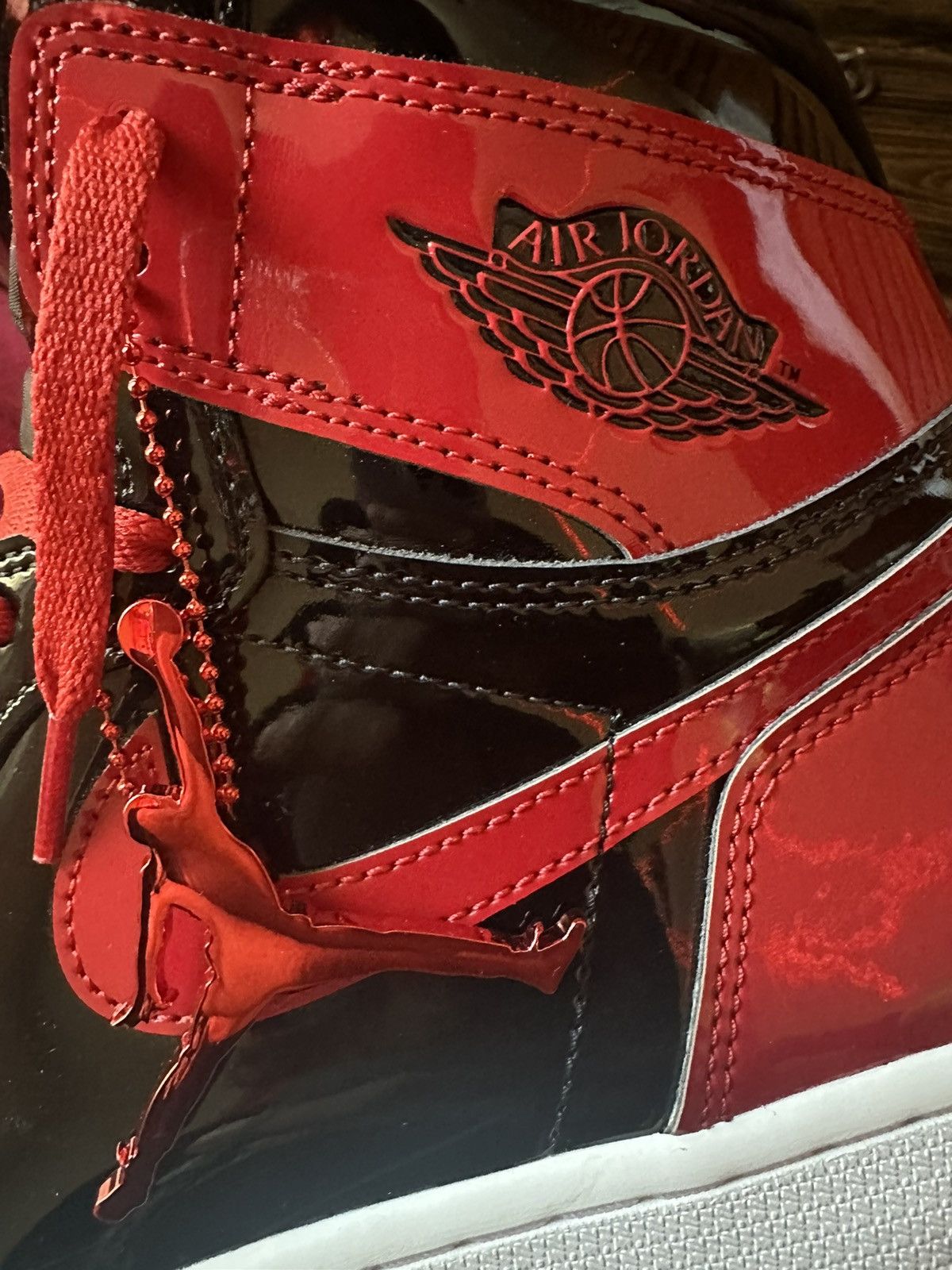 Jordan Brand Air Jordan 1 Retro High Og “Patent Bred” Size US 13 / EU 46 - 9 Thumbnail