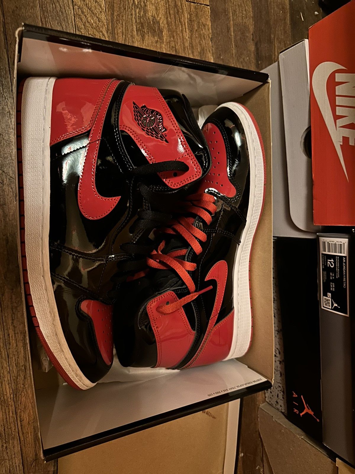 Jordan Brand Air Jordan 1 Retro High Og “Patent Bred” Size US 13 / EU 46 - 1 Thumbnail