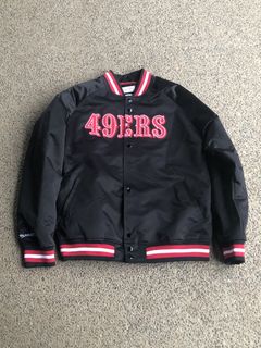 Bomber San Francisco 49ers Red and Black Jacket - Jackets Masters