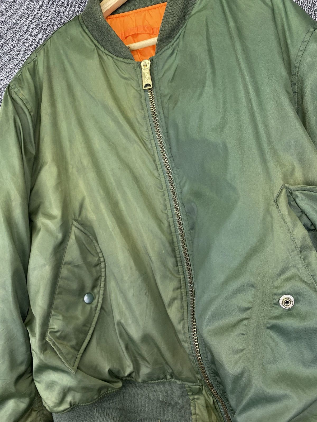 Japanese Brand Vintage Turkey Bear Flight Riversible Bomber Jacket Size US L / EU 52-54 / 3 - 5 Thumbnail
