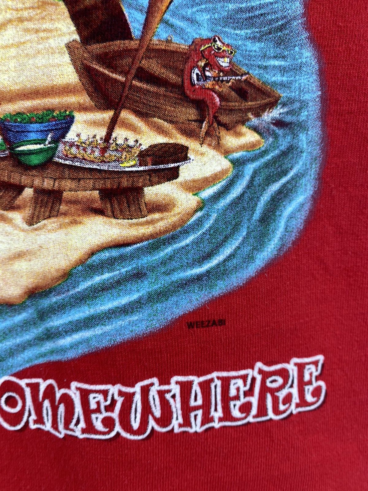 Vintage Vintage Y2K Rebel Island Graphic Tees Printed T Shirts Size US XL / EU 56 / 4 - 5 Thumbnail