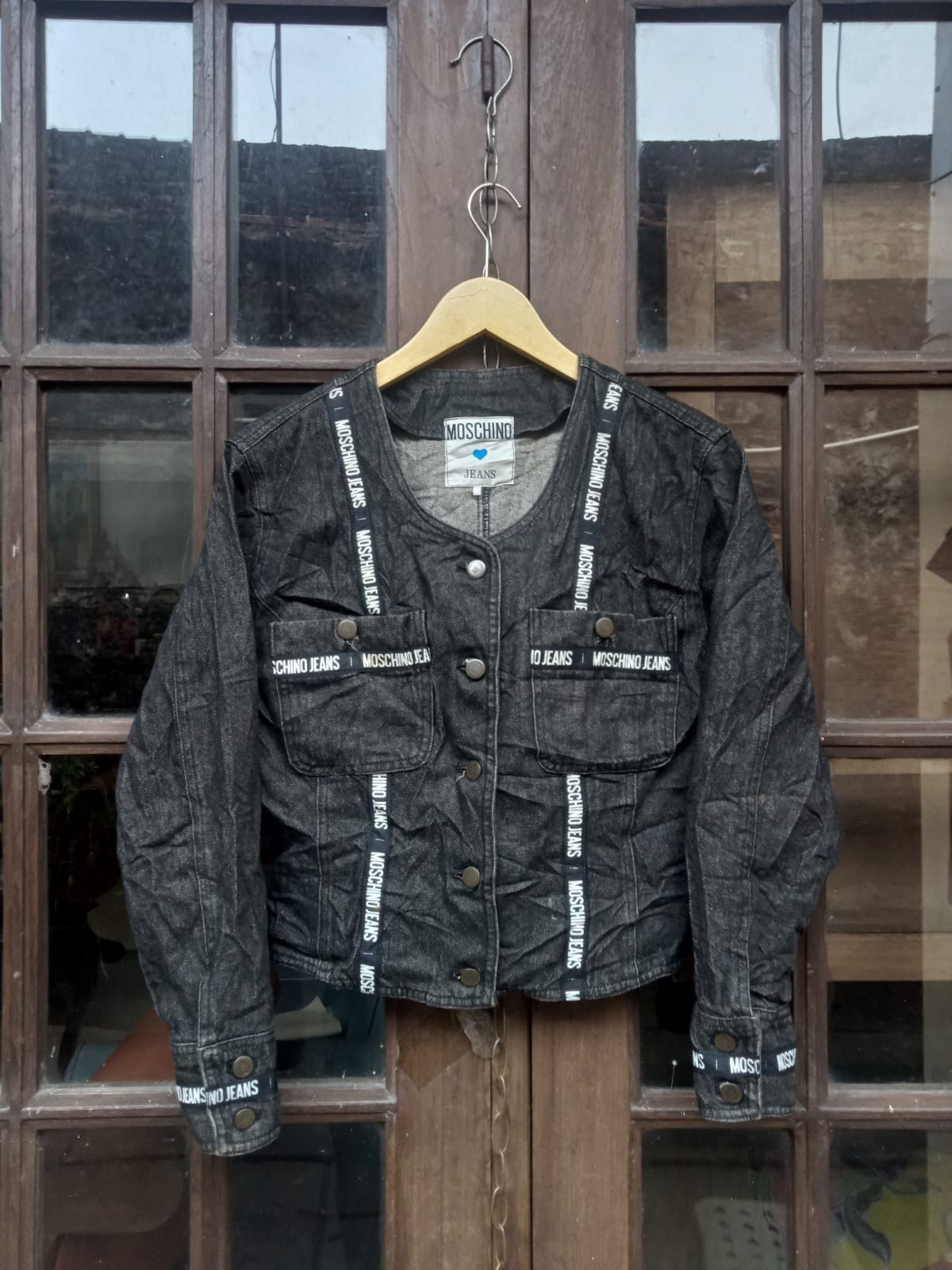 Moschino × Vintage Moschino Jeans Denim Jacket Women Medium Size M / US 6-8 / IT 42-44 - 1 Thumbnail
