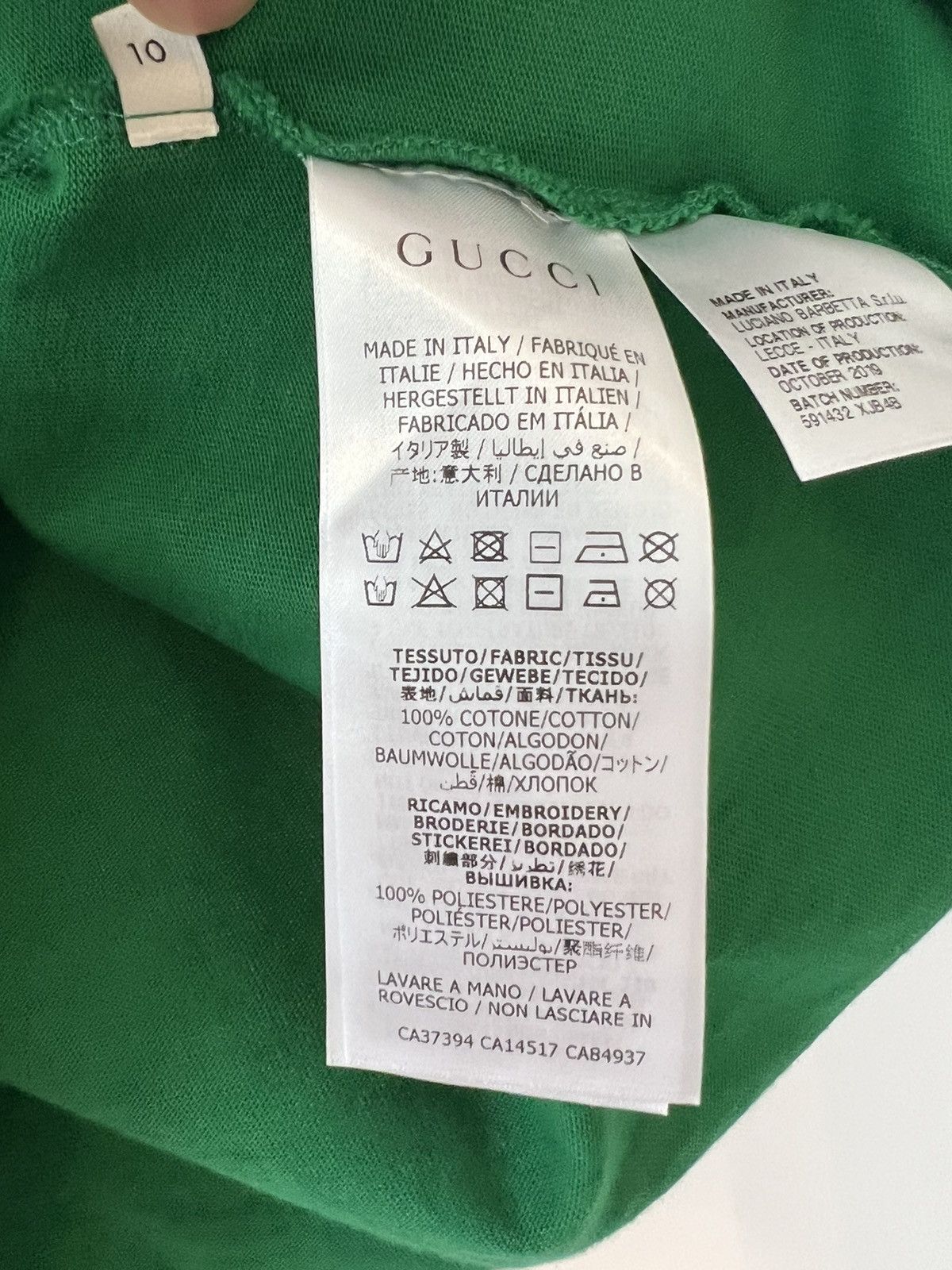 Gucci × Vintage Gucci Tennis Polo Shirt Kids Size 10 Boys Girls 17” x 23” Size US XXS / EU 40 - 10 Thumbnail