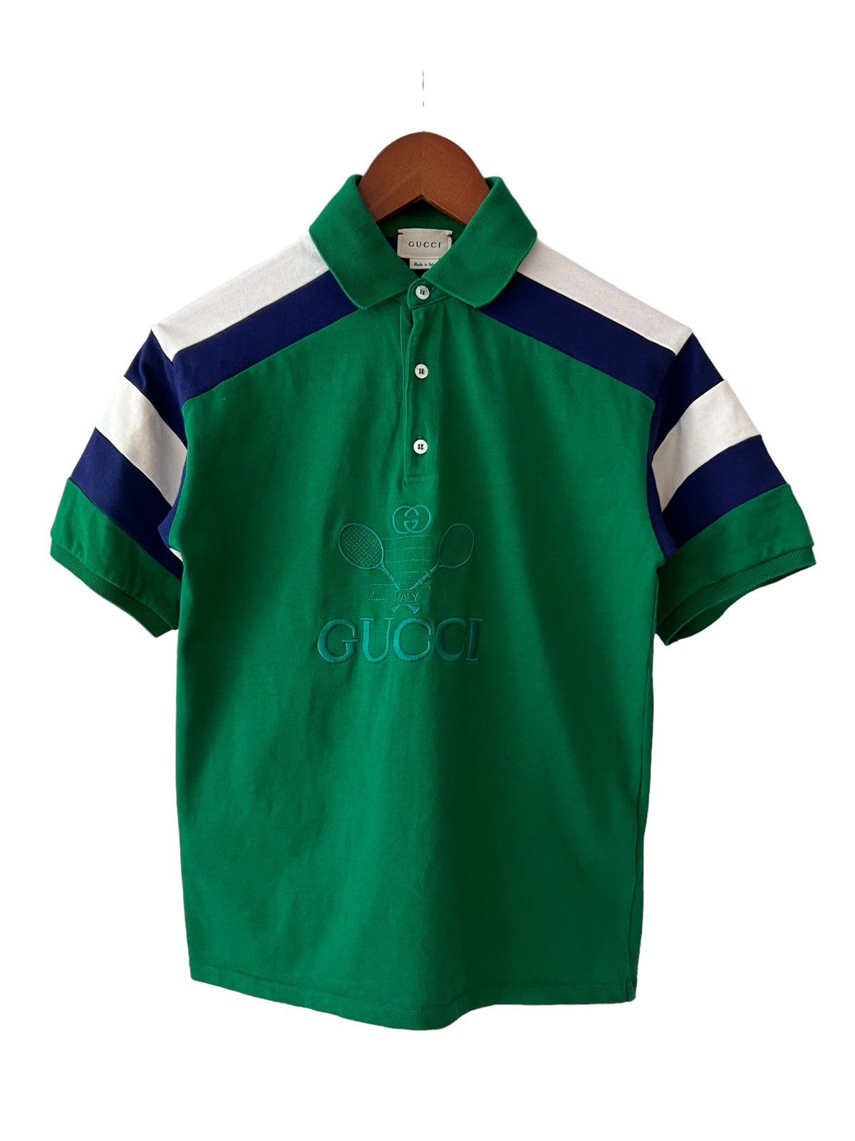 Gucci × Vintage Gucci Tennis Polo Shirt Kids Size 10 Boys Girls 17” x 23” Size US XXS / EU 40 - 1 Thumbnail