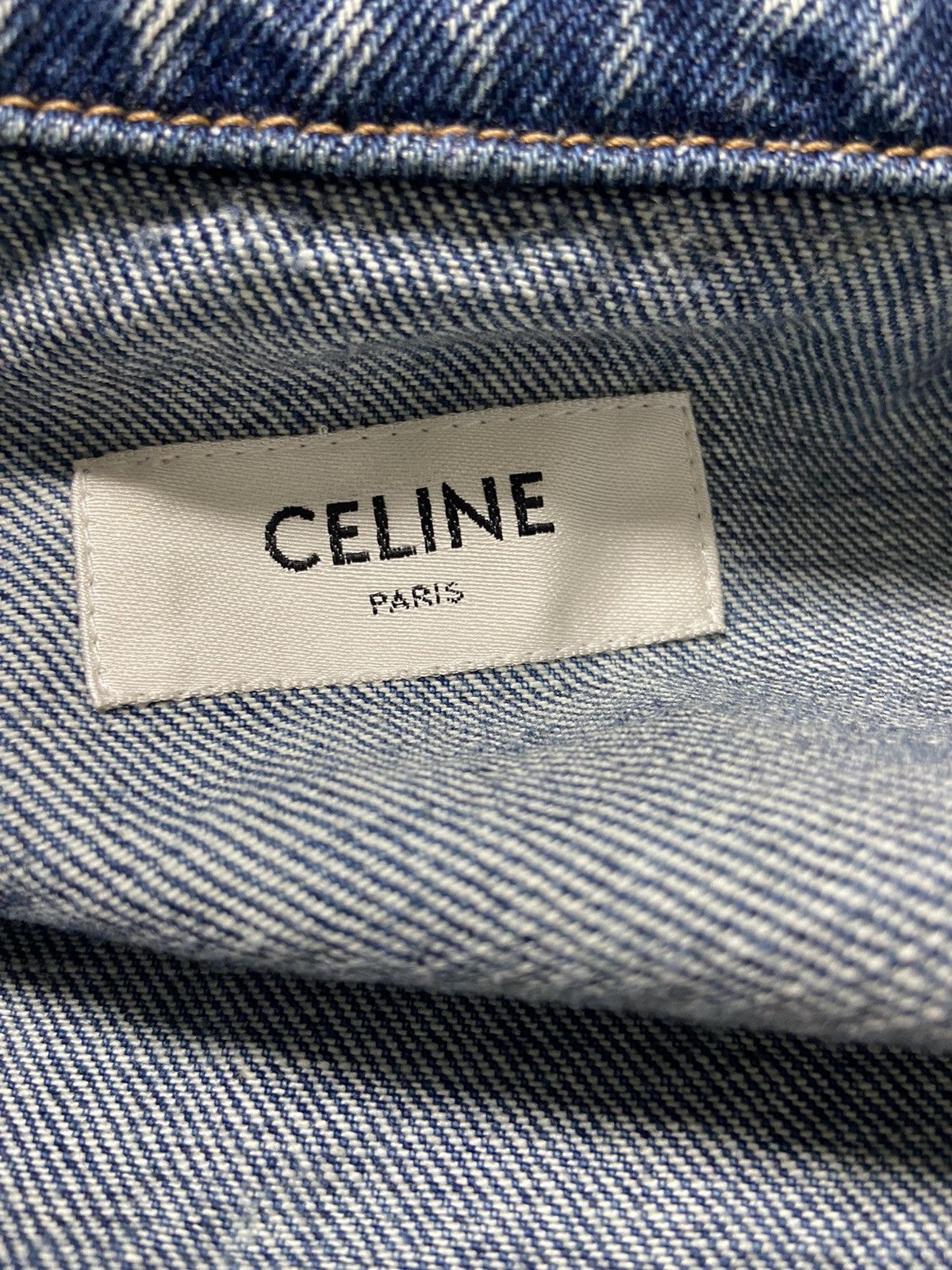 Celine × Hedi Slimane XS Celine Oversized ‘so happy’ sequin denim bomber jacket Size US XS / EU 42 / 0 - 4 Thumbnail
